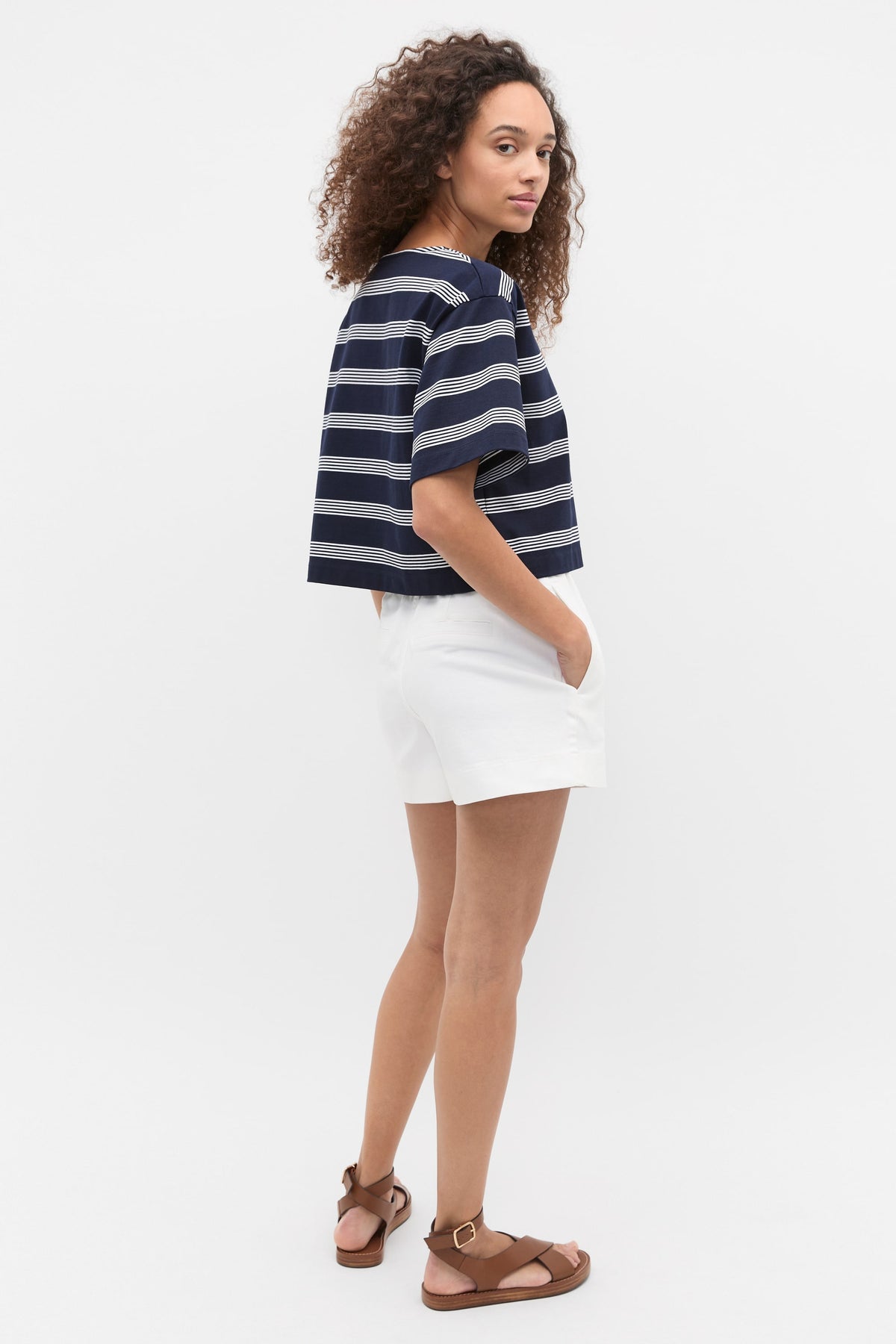 Boxy Boat Neck Tee