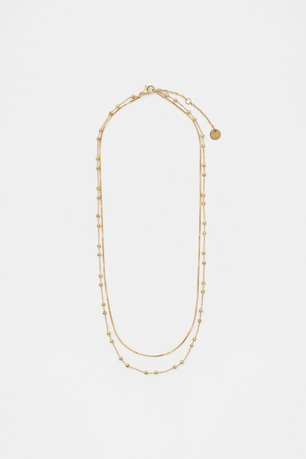 Waterproof Double Chain Necklace