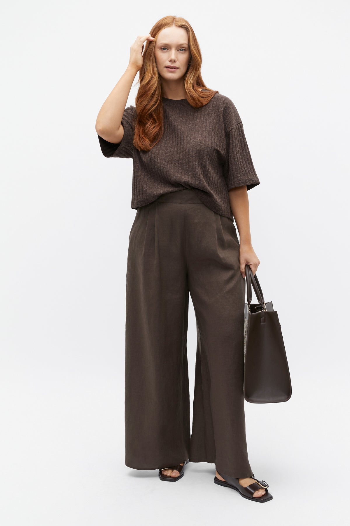 Textured Rib Boxy Tee