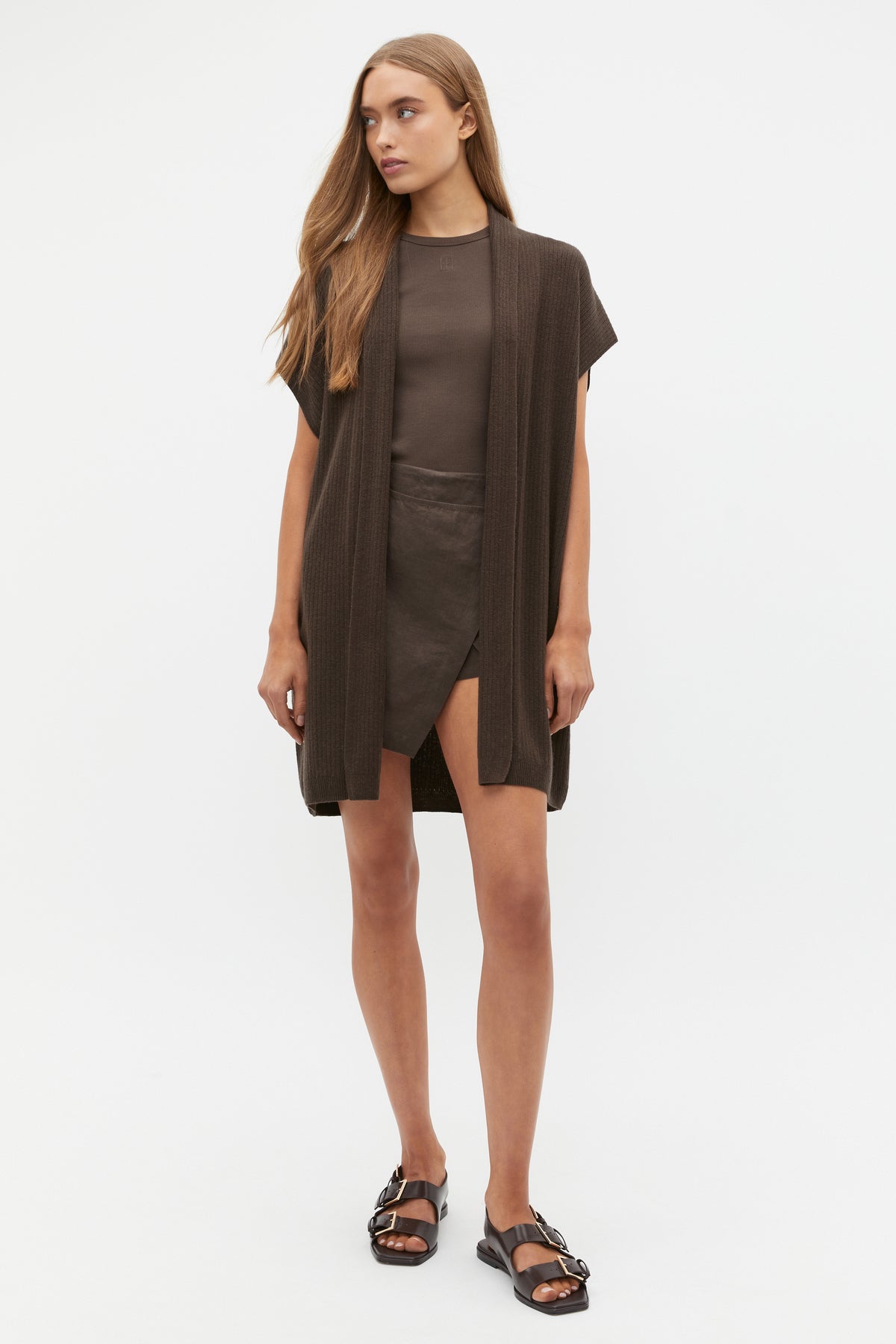 Rib Knit Poncho