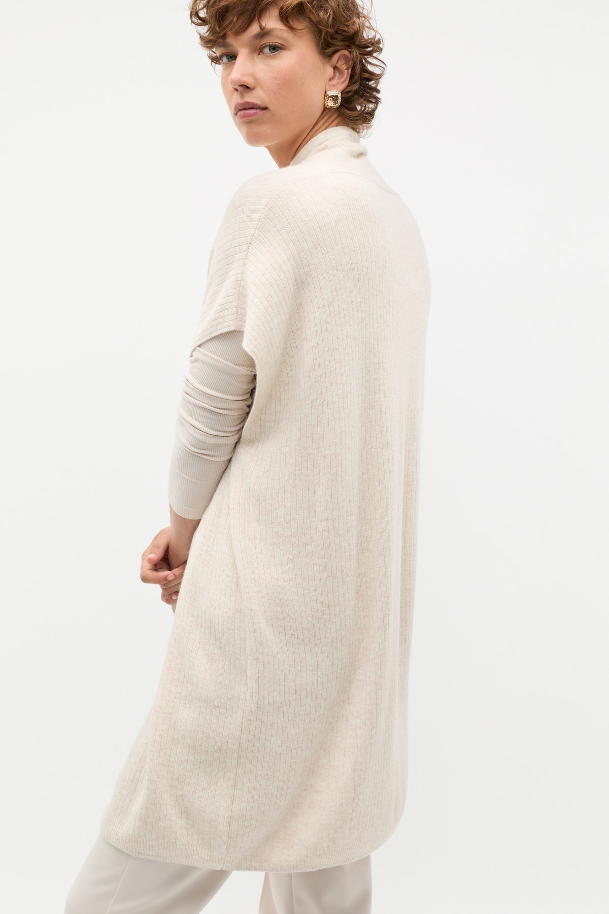 Rib Knit Poncho
