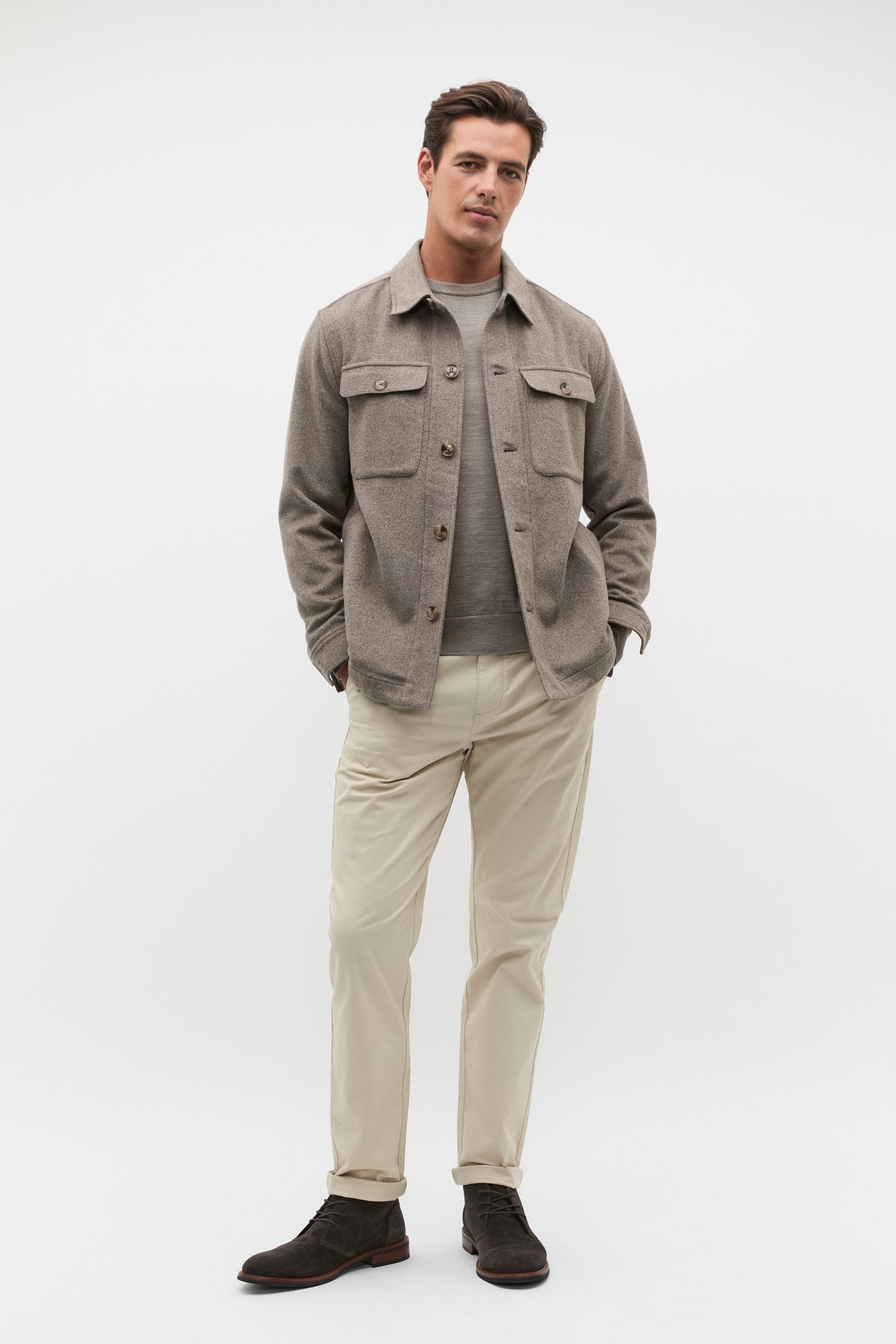 Wool Blend Overshirt