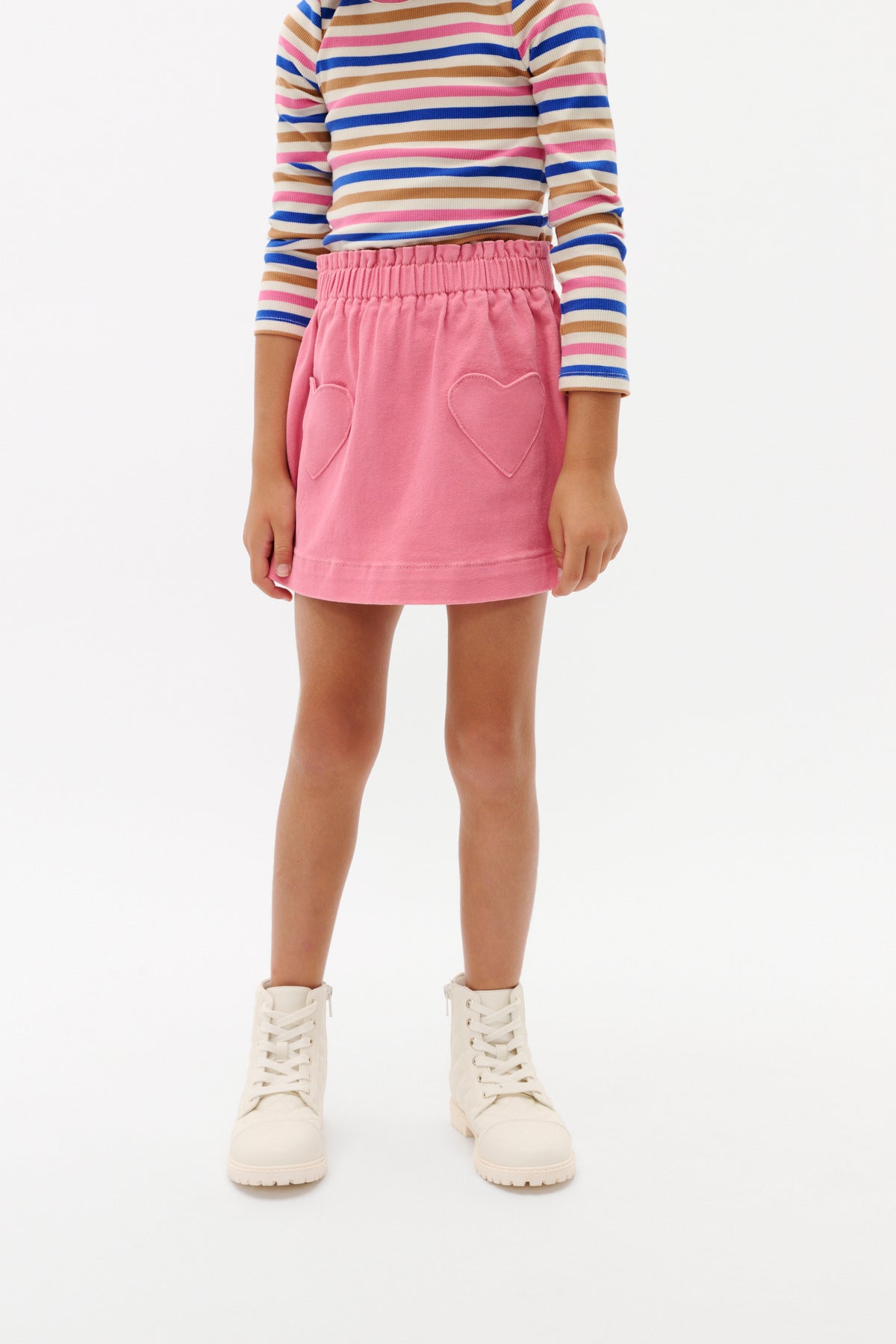 Heart Denim Skirt