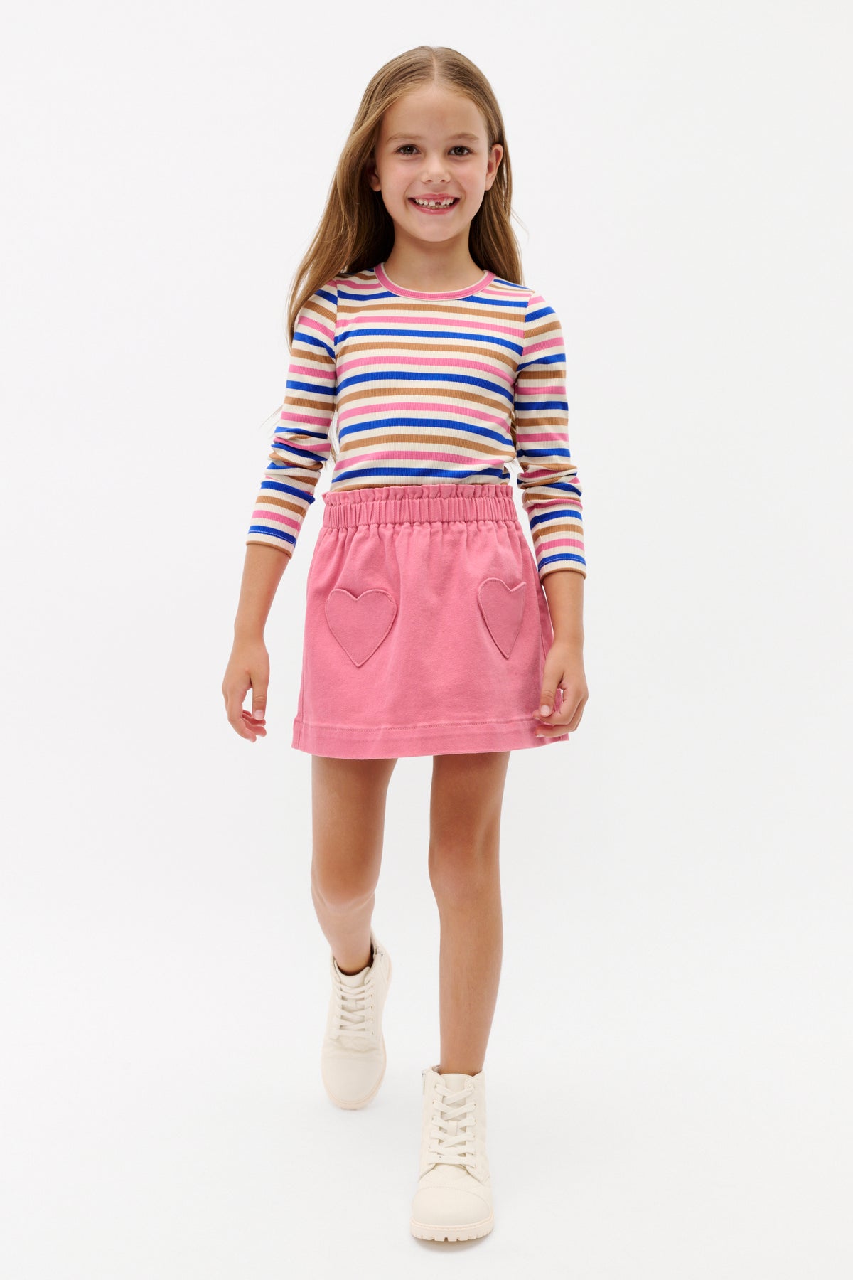 Heart Denim Skirt