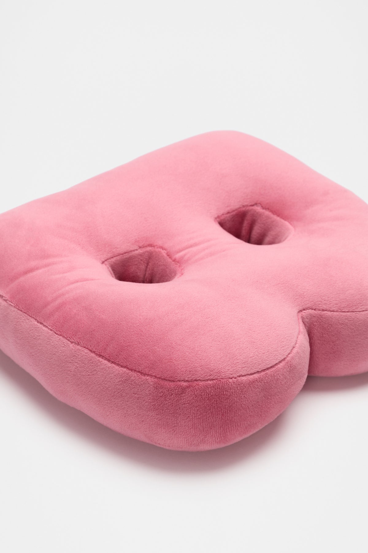Raspberry Velvet Initial Cushion