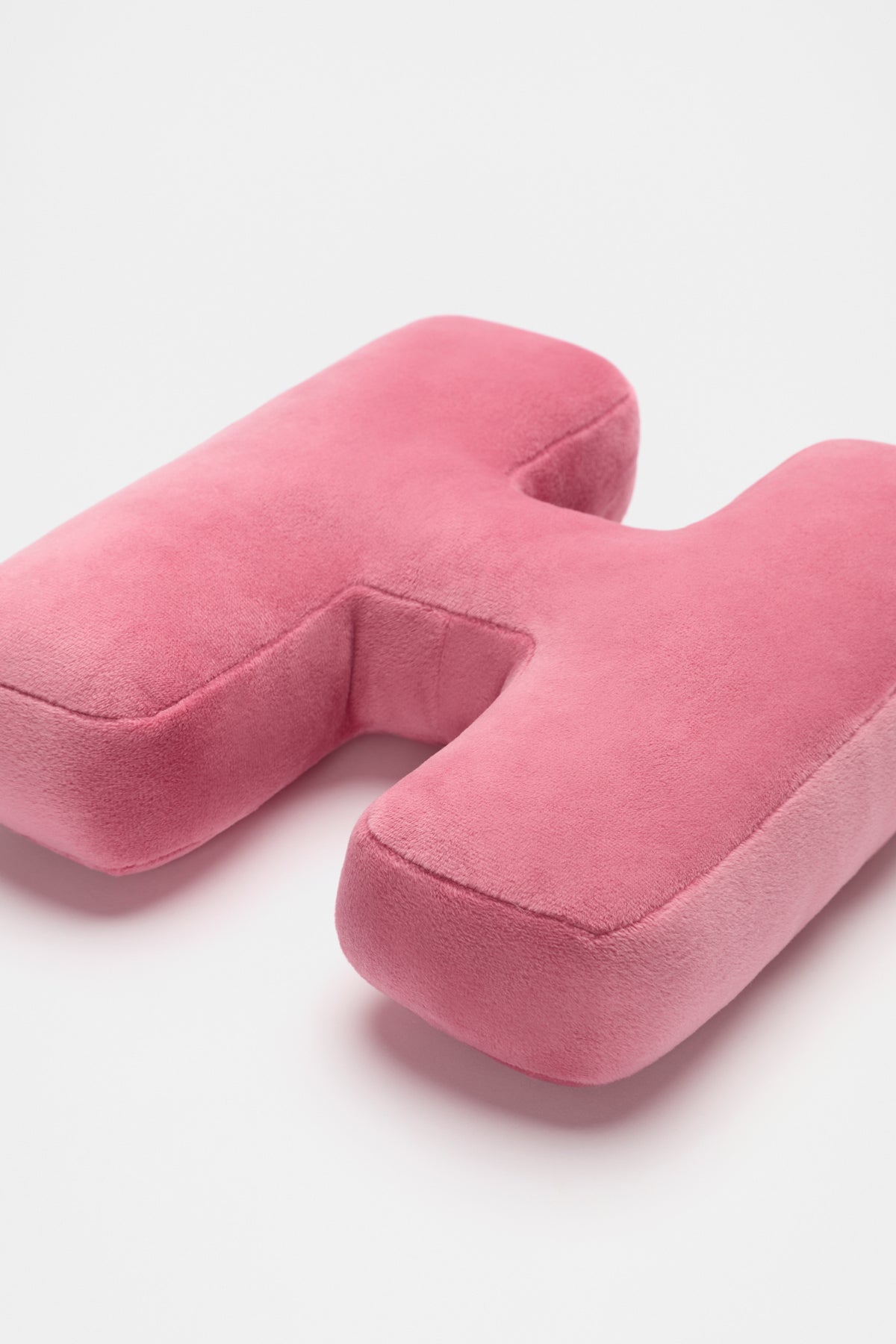 Raspberry Velvet Initial Cushion