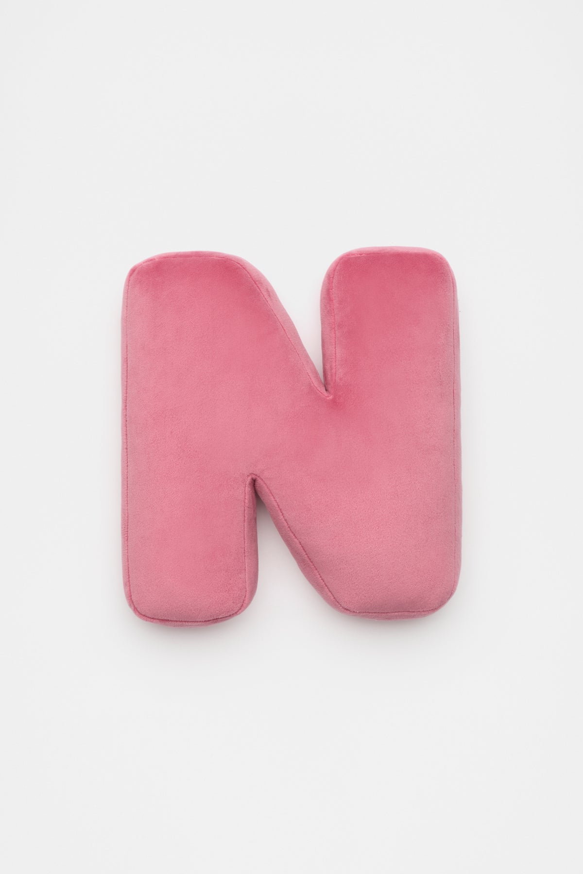Raspberry Velvet Initial Cushion