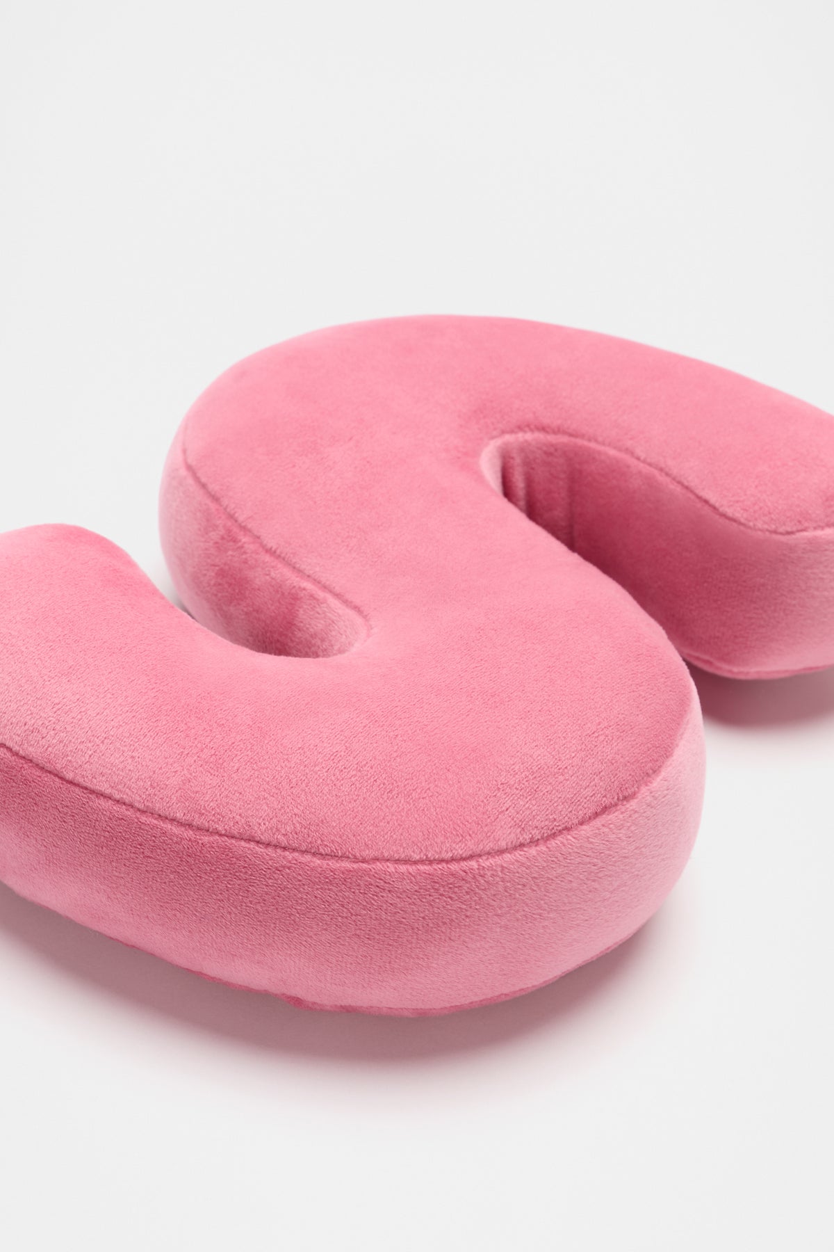 Raspberry Velvet Initial Cushion