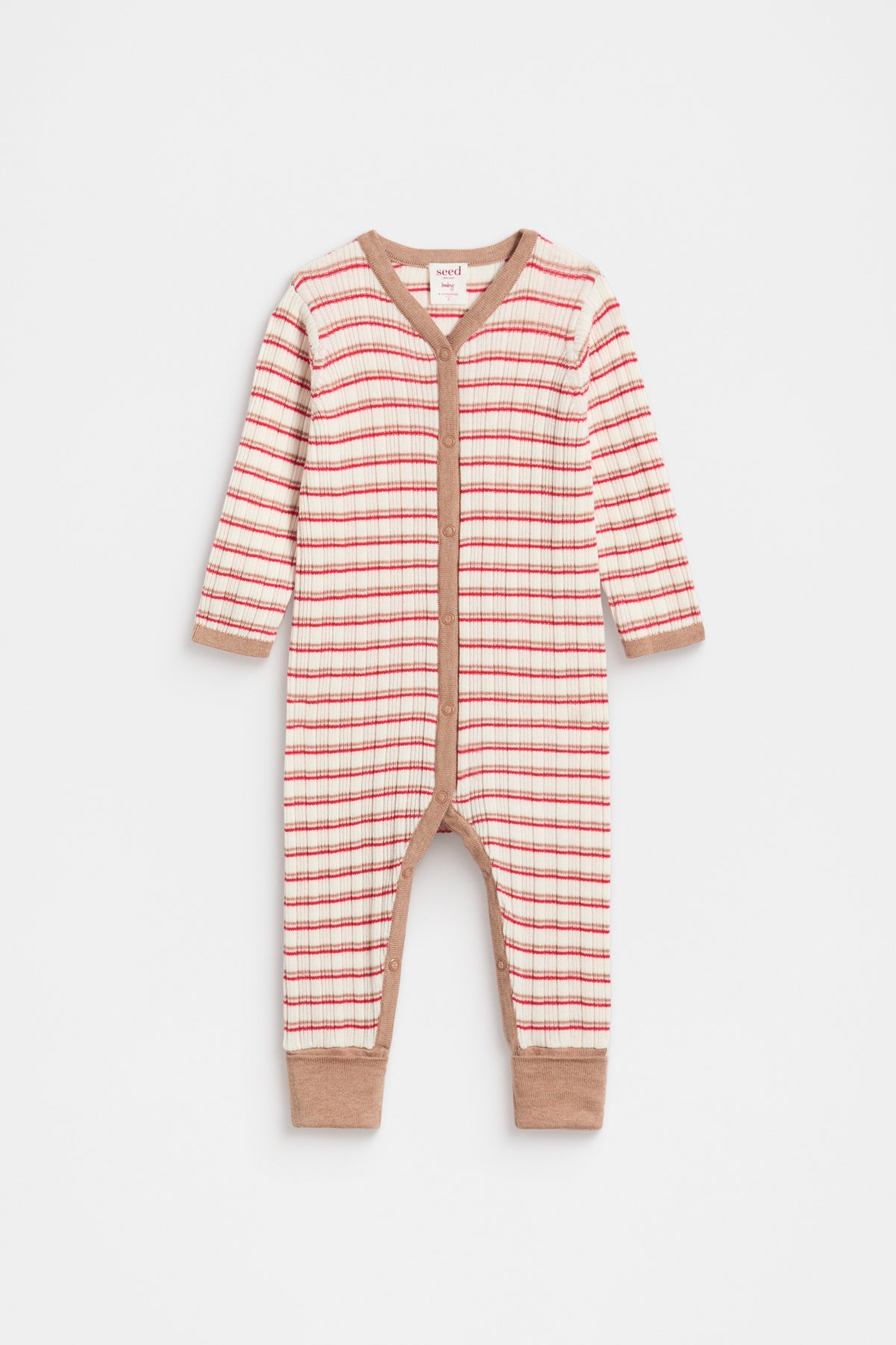 Stripe Knit Jumpsuit