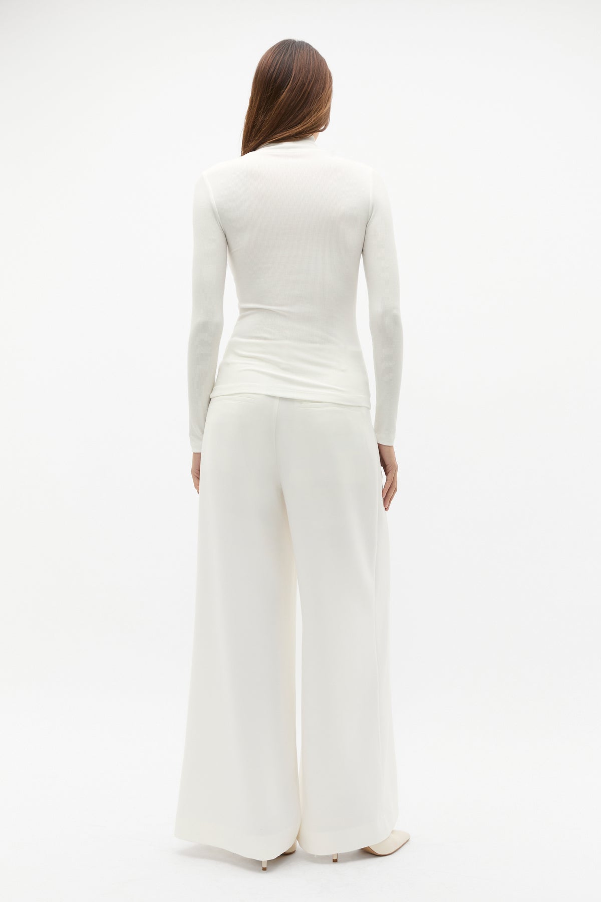 Core Rib Mock Neck Top