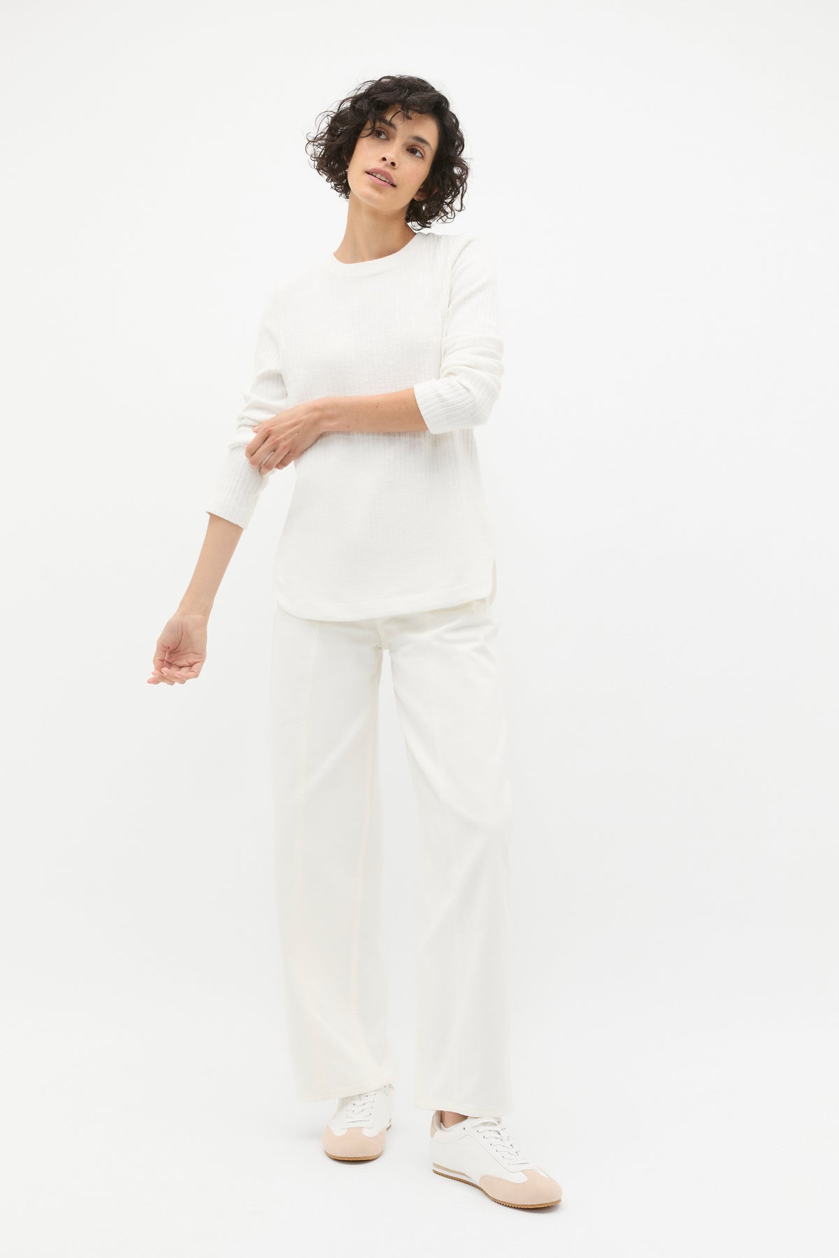 Textured Long Sleeve Top