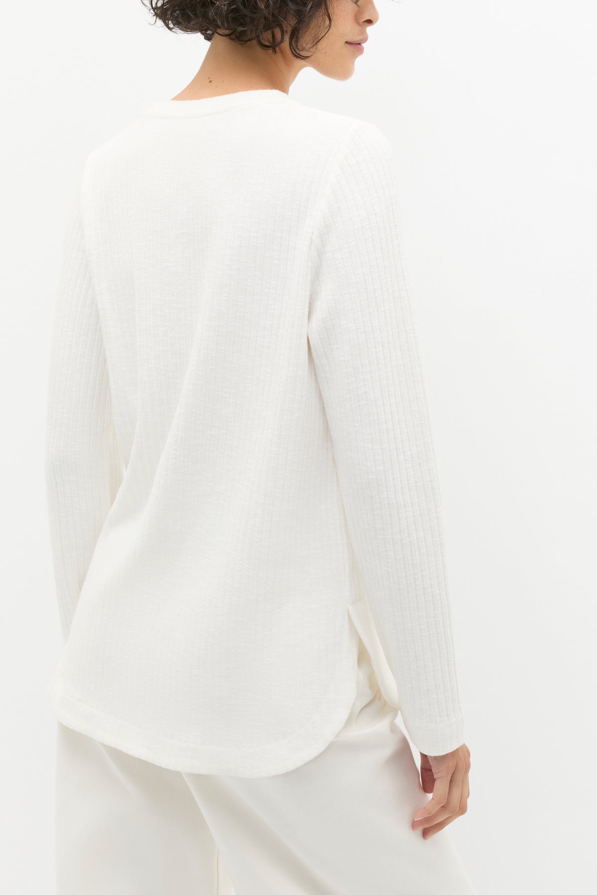 Textured Long Sleeve Top