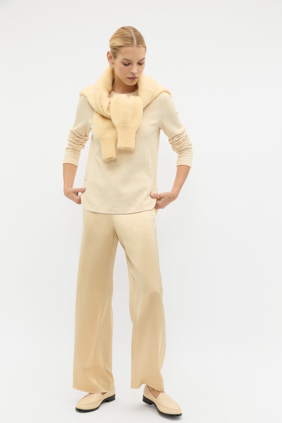 Textured Long Sleeve Top