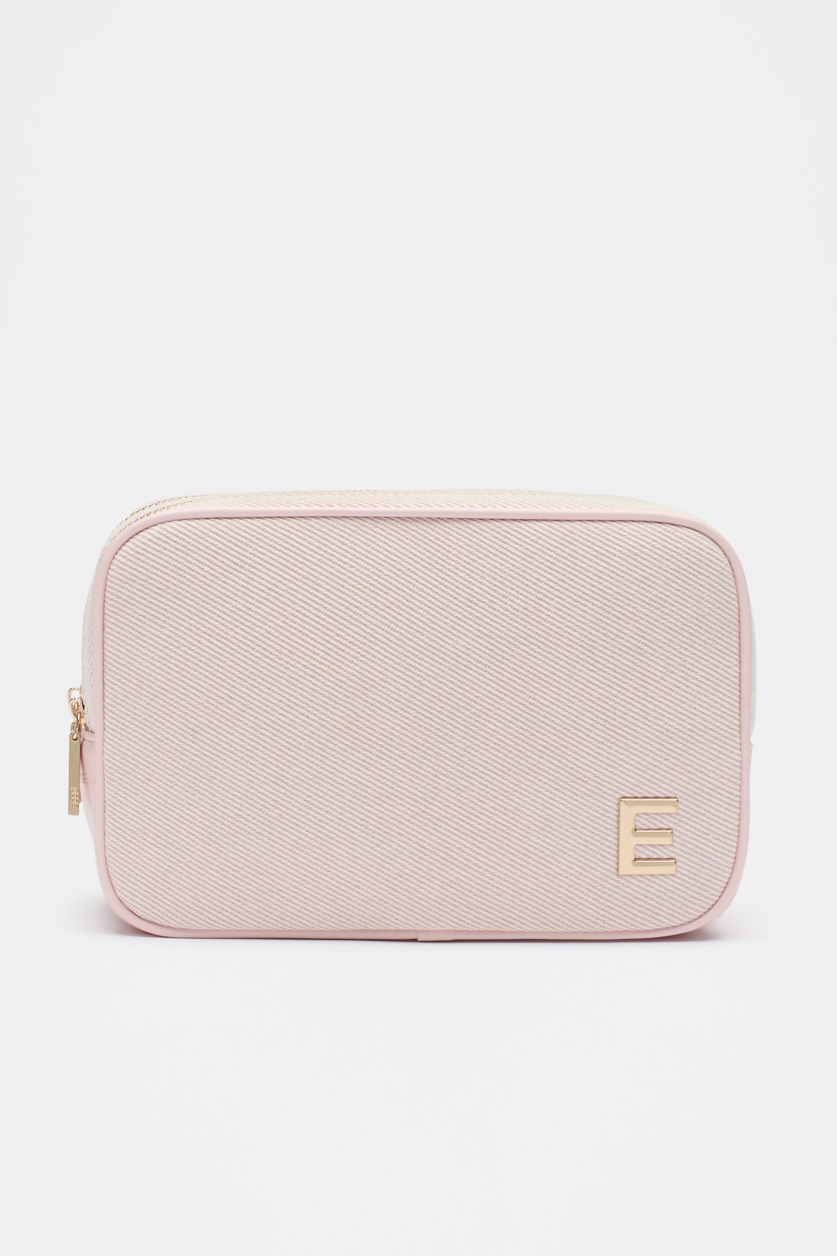 Initials Make Up Bag Rose Petal