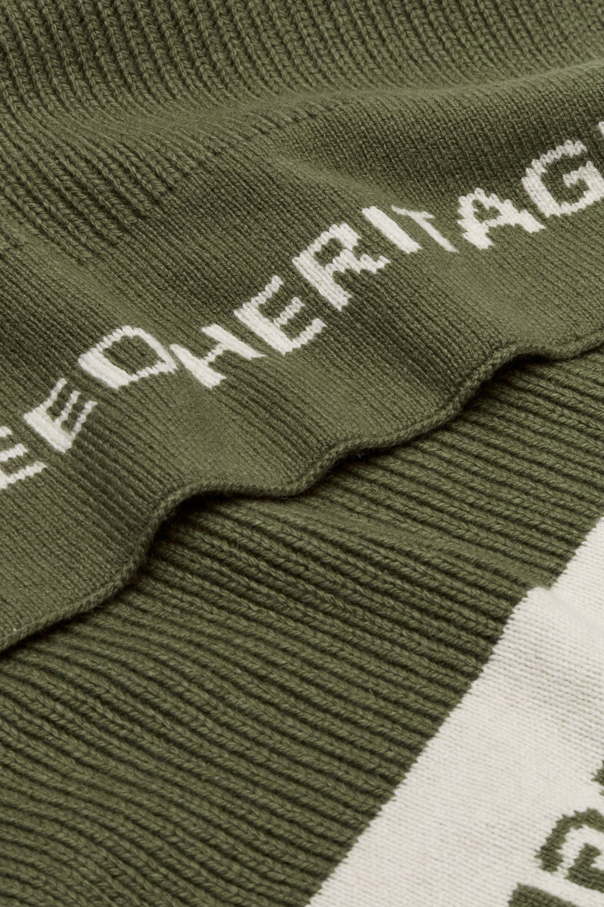 Rib Knit Logo Scarf