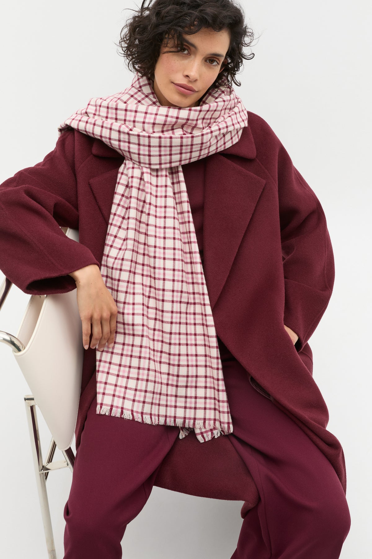 Multi Check Scarf