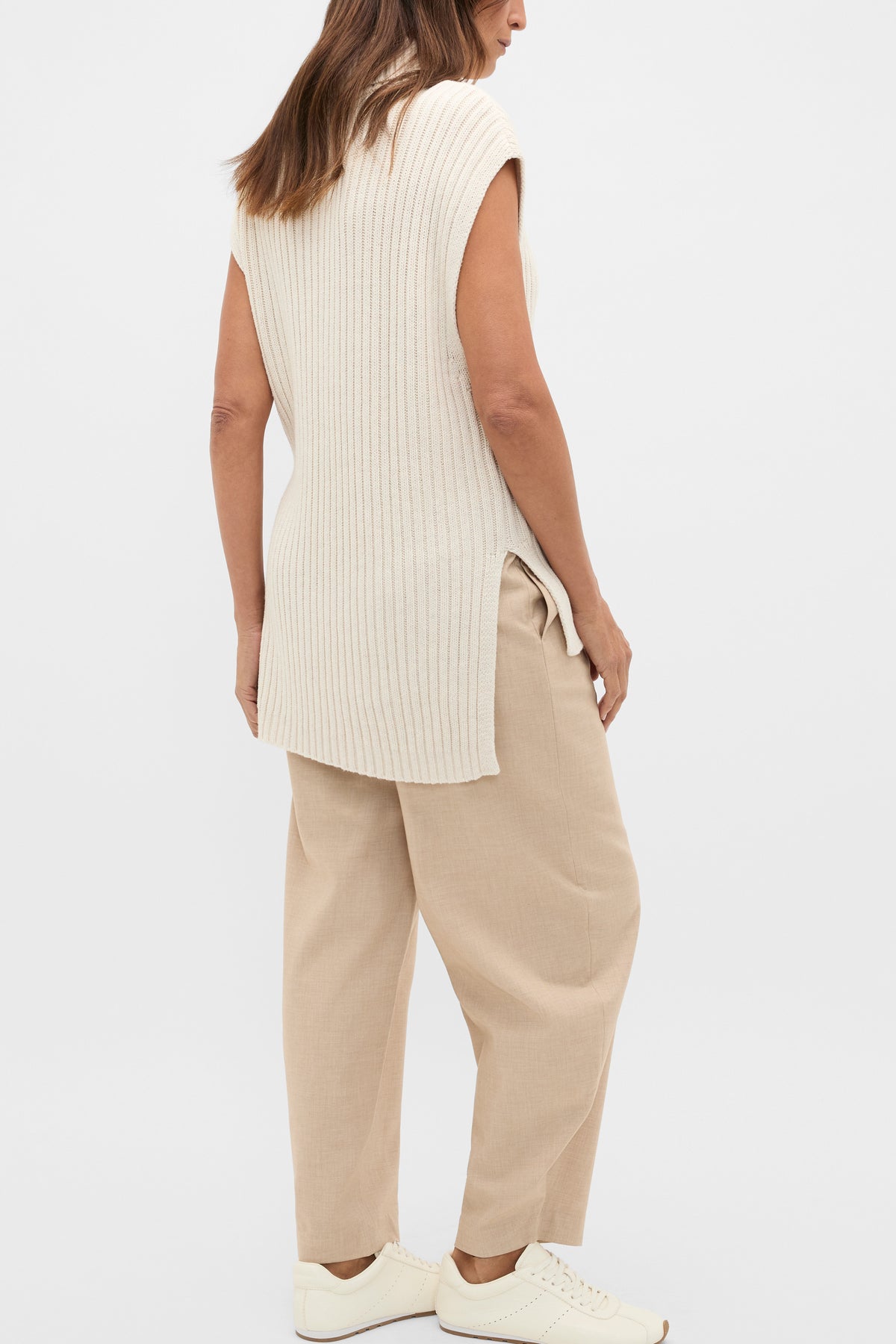 Collar Knit Poncho