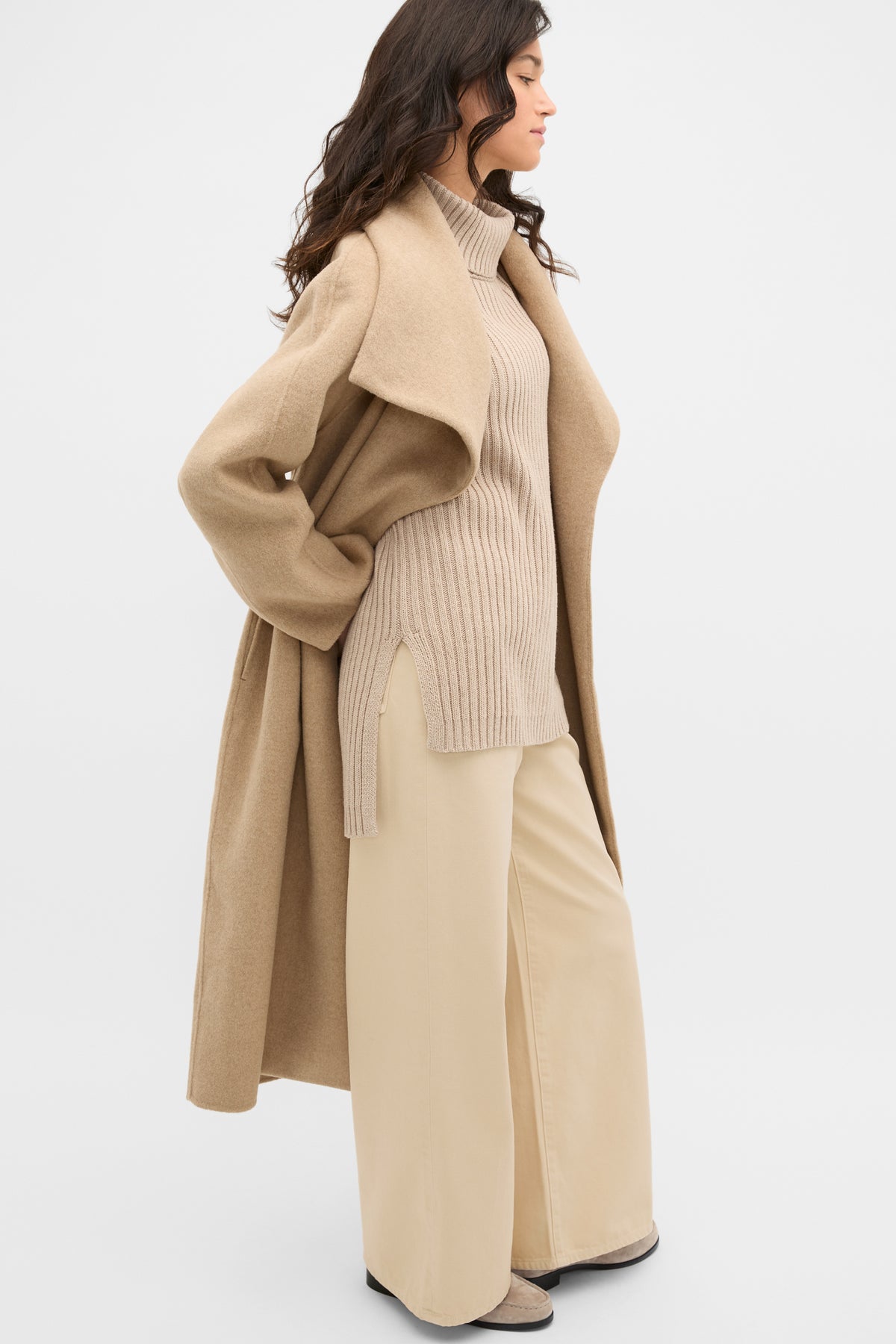 Collar Knit Poncho
