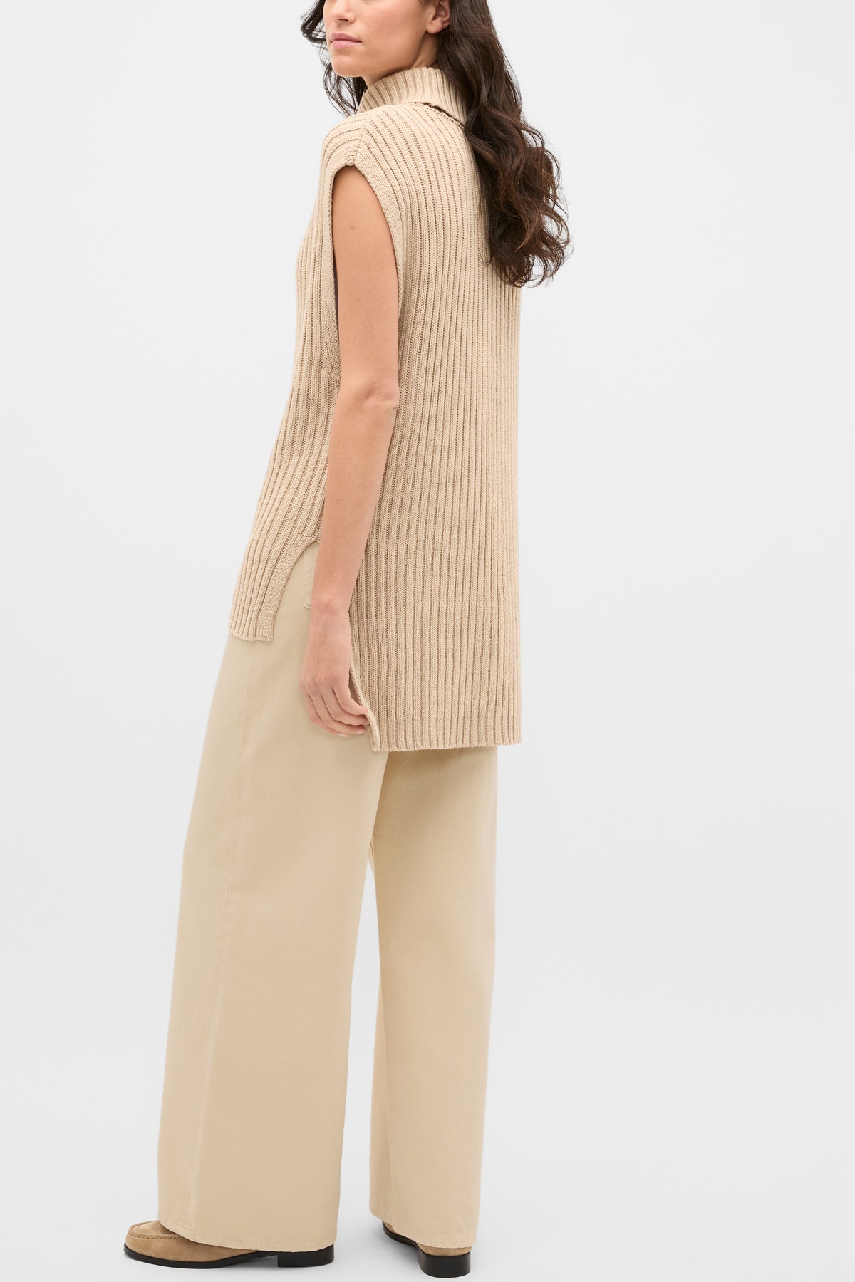 Collar Knit Poncho