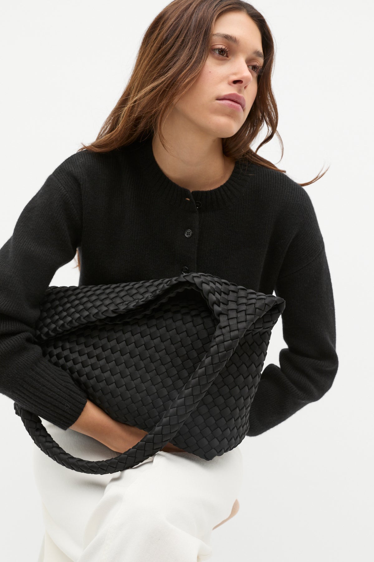 Woven Textured Tote