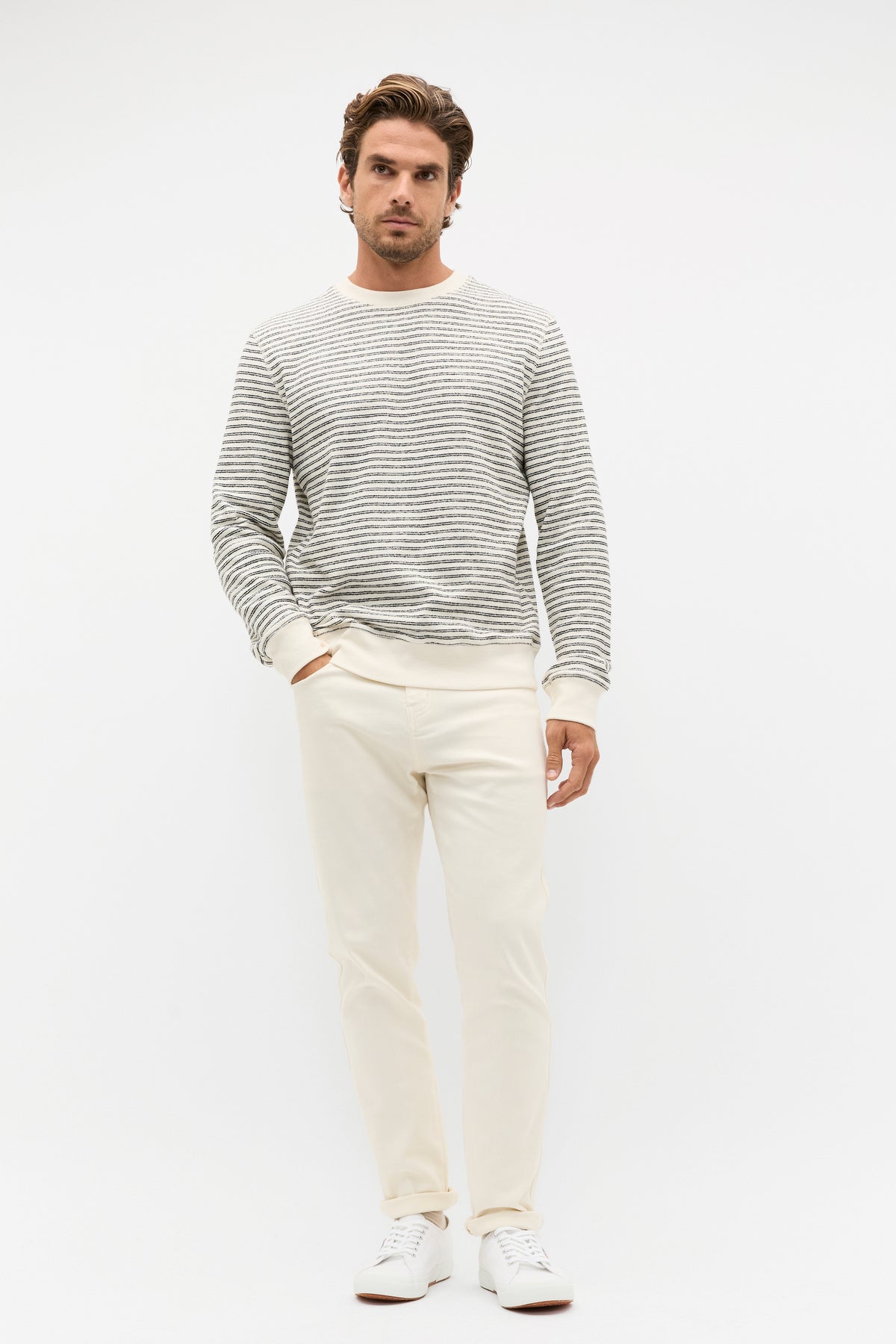 Stripe Crewneck