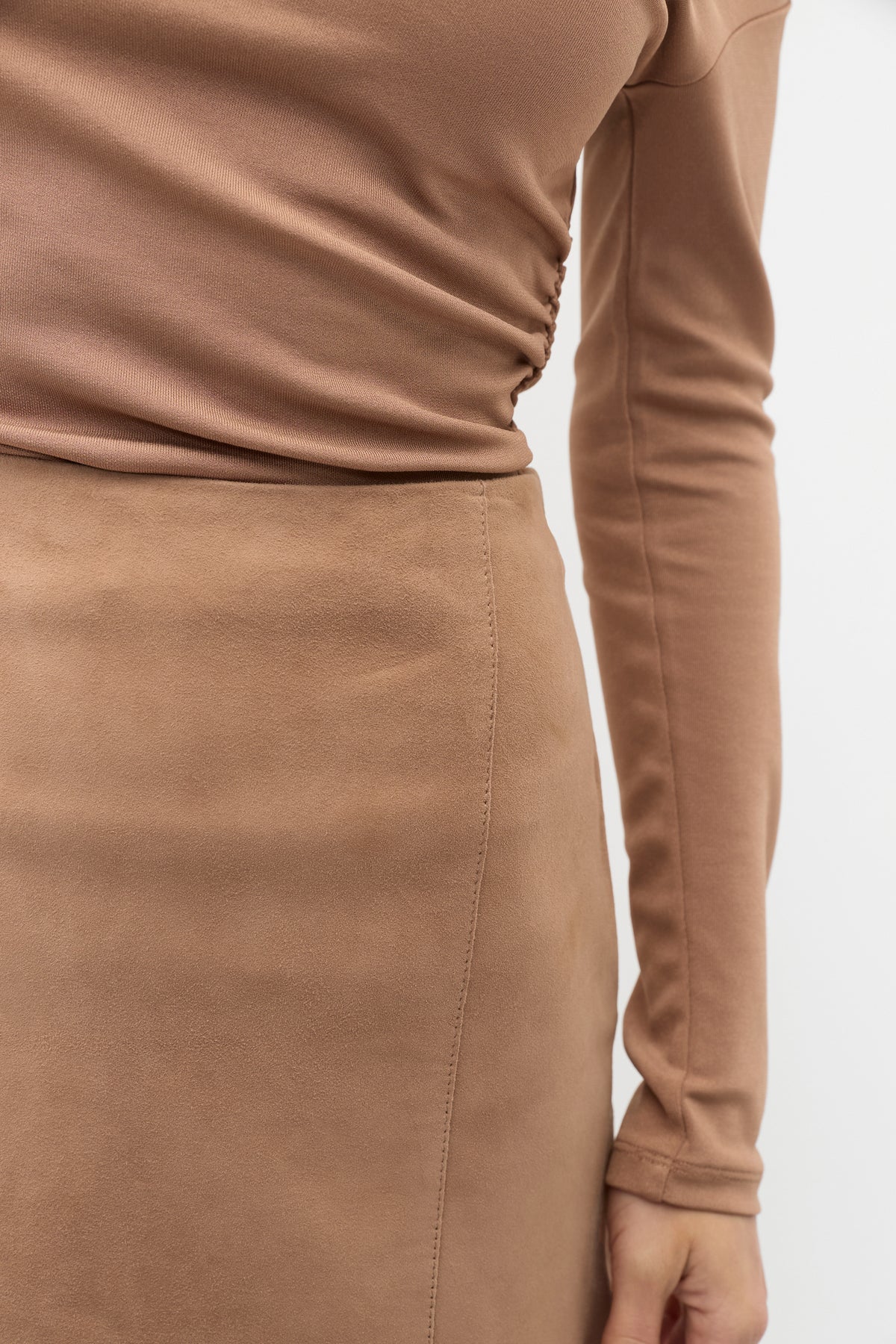 Suede Mini Skirt