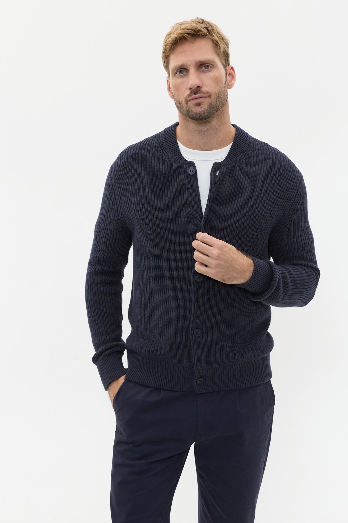 Crewneck Cardigan