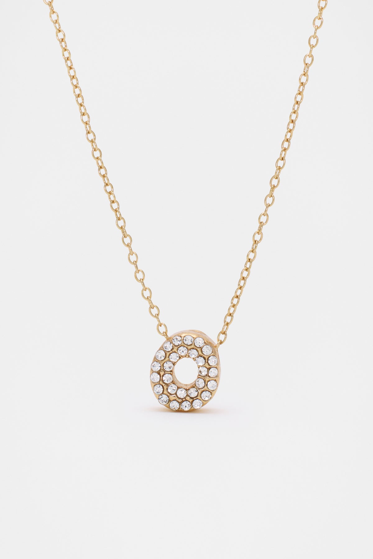 Initial Jewel Bubble Necklace