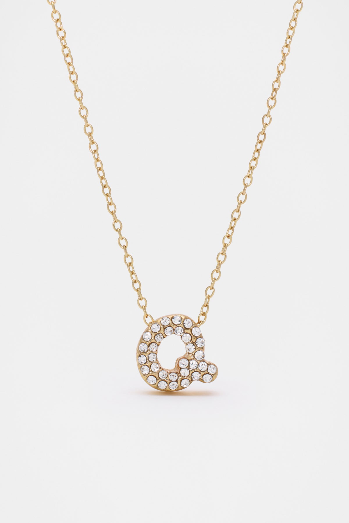 Initial Jewel Bubble Necklace