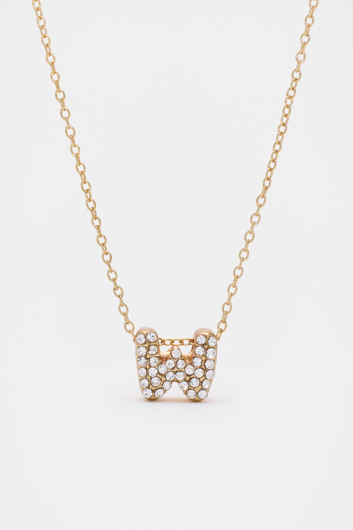 Initial Jewel Bubble Necklace