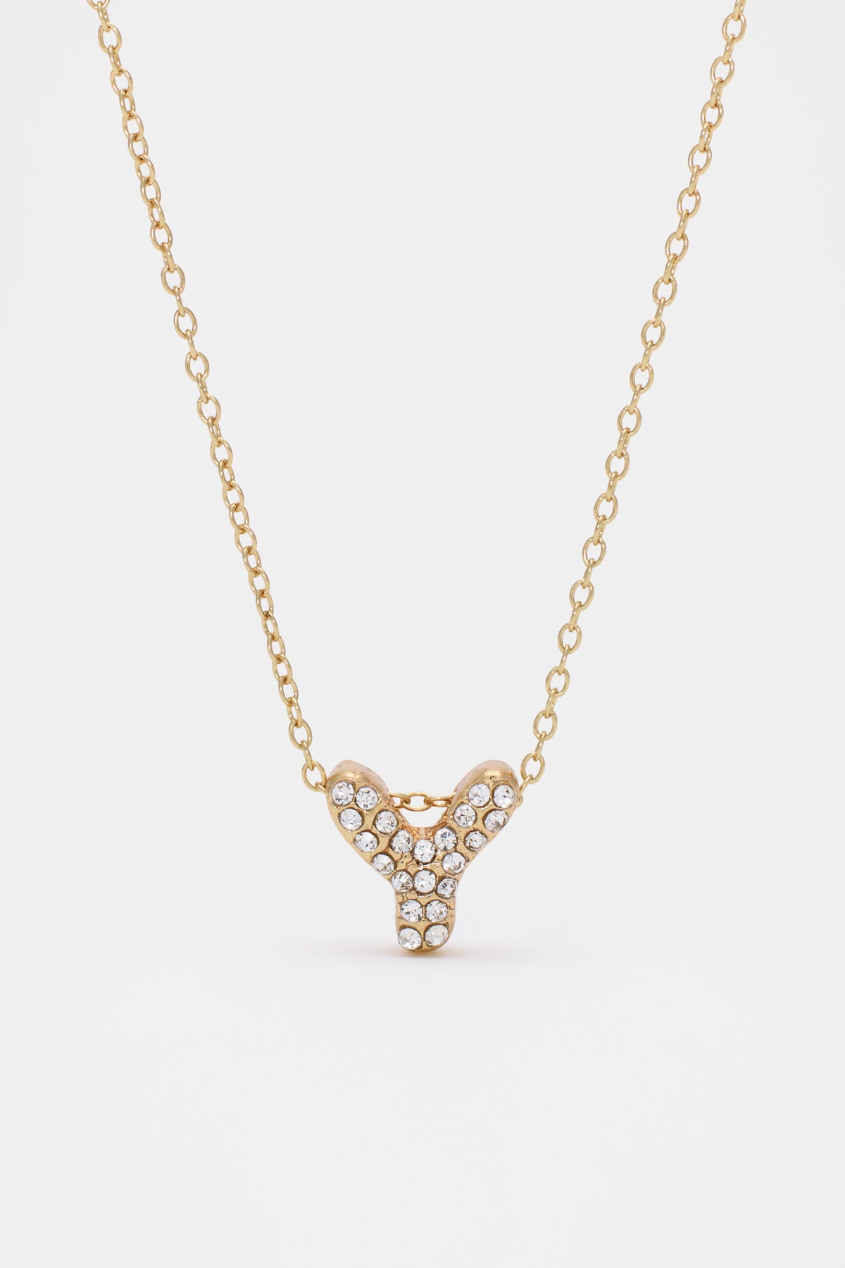 Initial Jewel Bubble Necklace