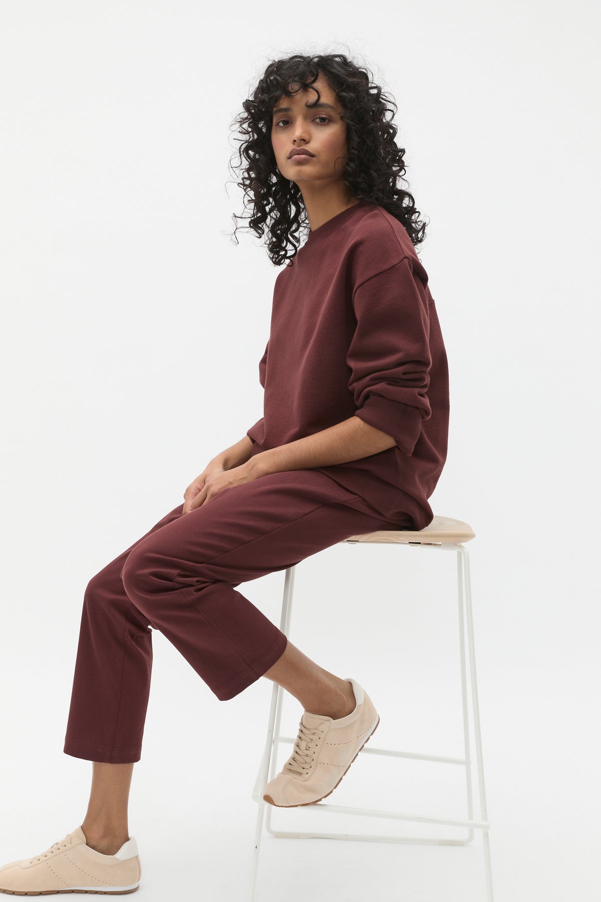 Longline Crew Neck Sweat