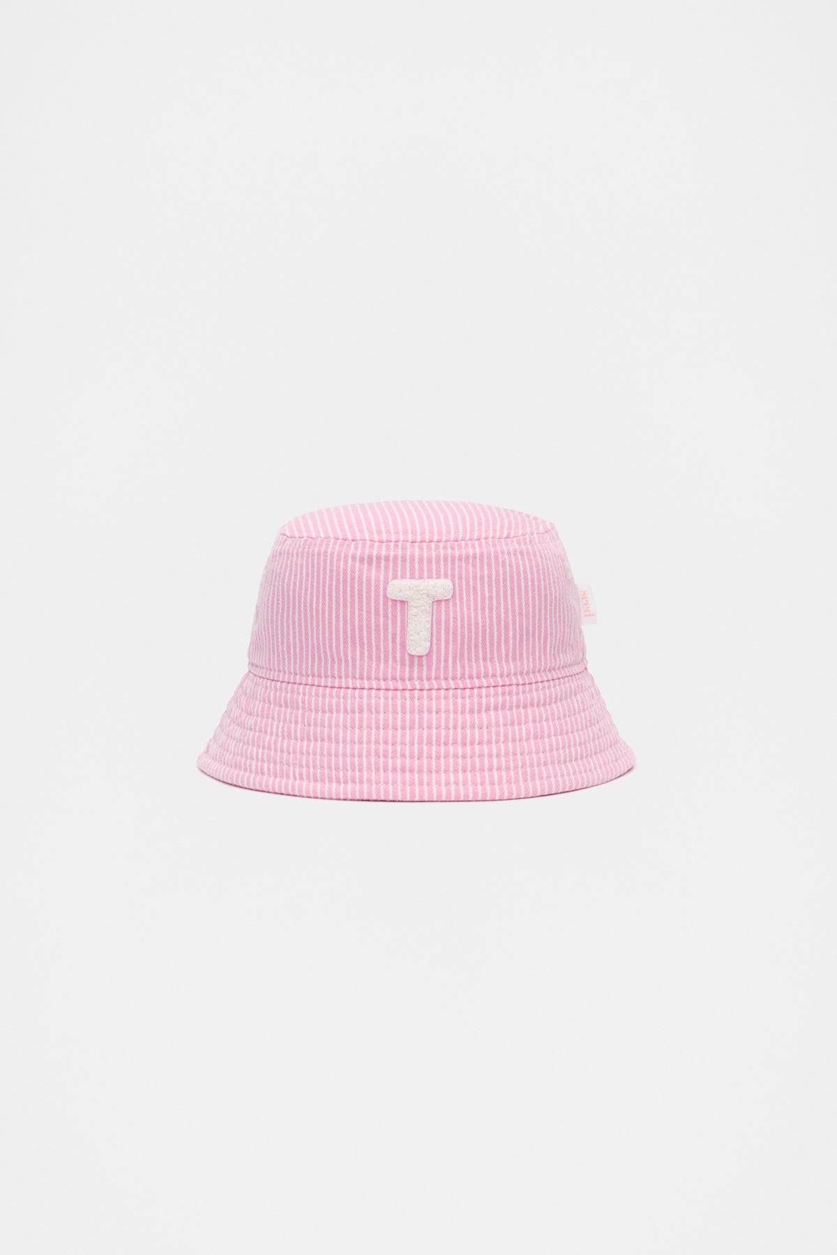 Pink Mini Initial Bucket Hat