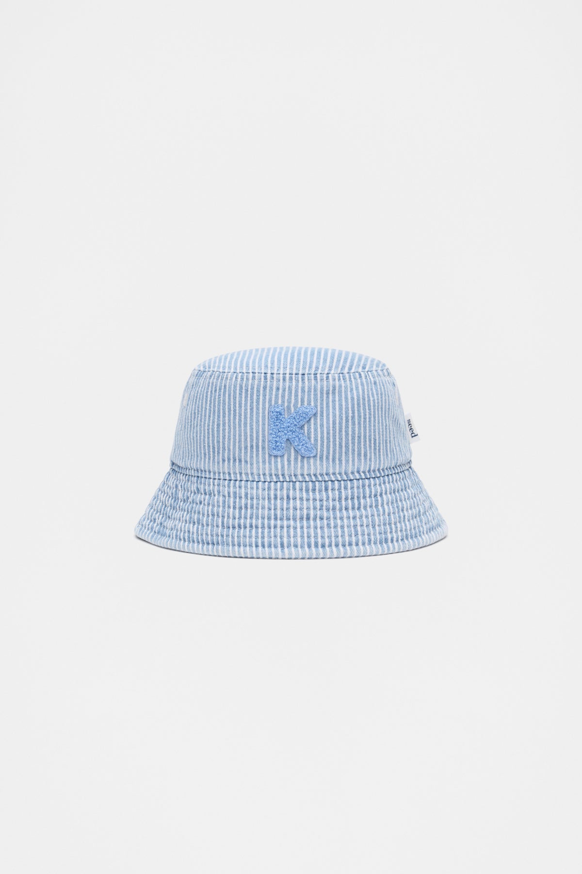 Blue Mini Initial Bucket Hat
