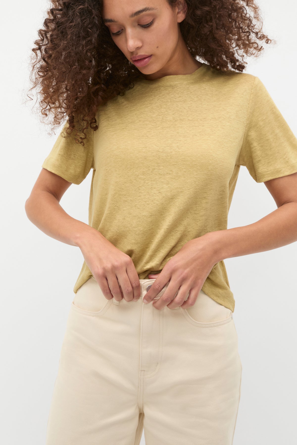 Linen Neat Tee