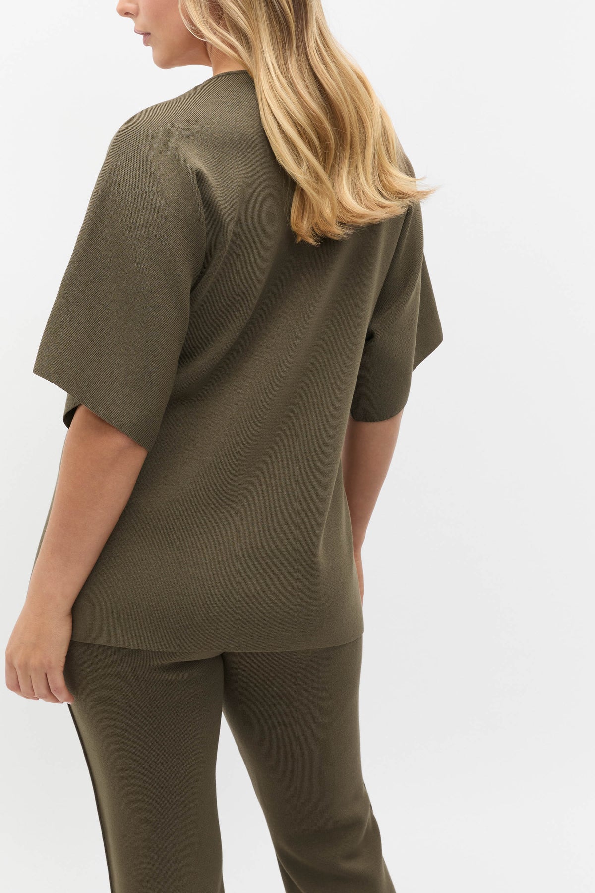 Crepe Knit Batwing Cardigan