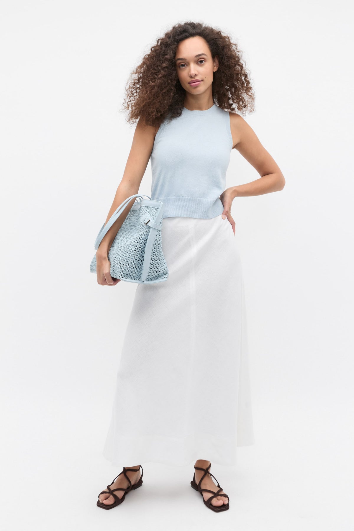 Core Linen Seam Front Skirt