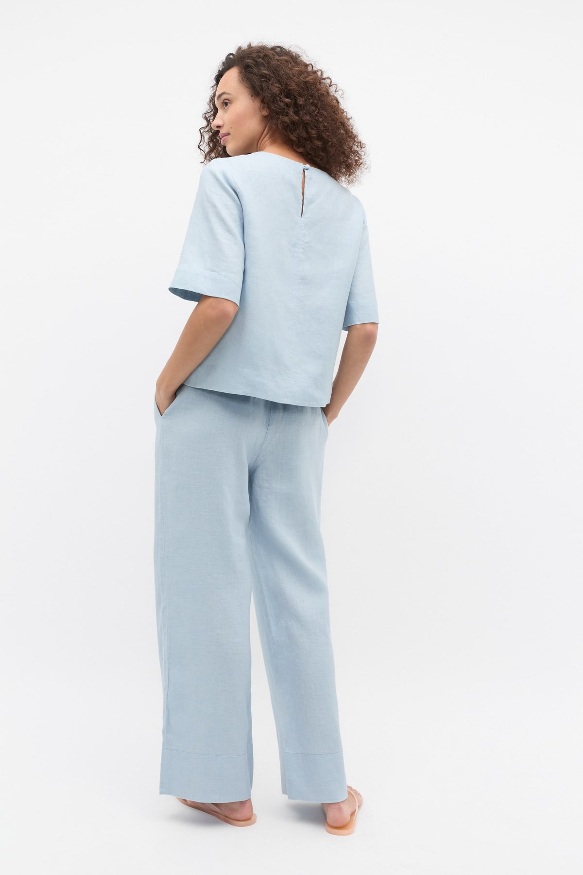 Core Linen Casual Tie Pant