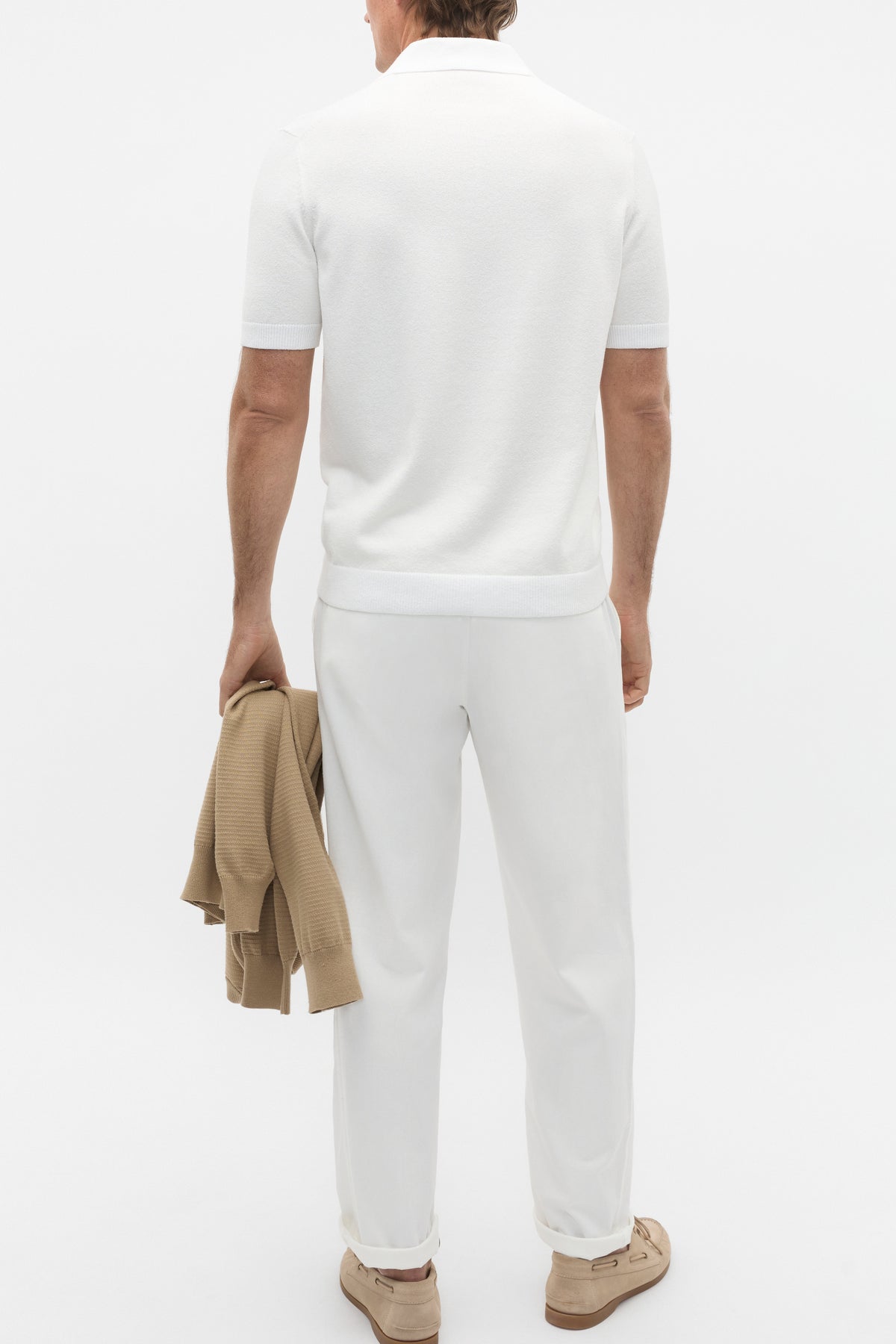 Boucle Knit Trophy Polo