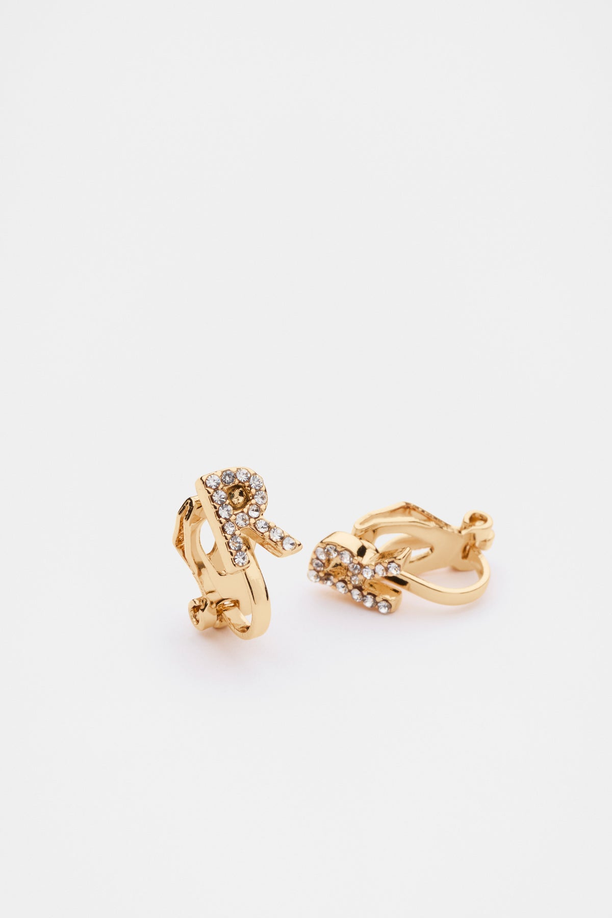 Initial Clip On Earings