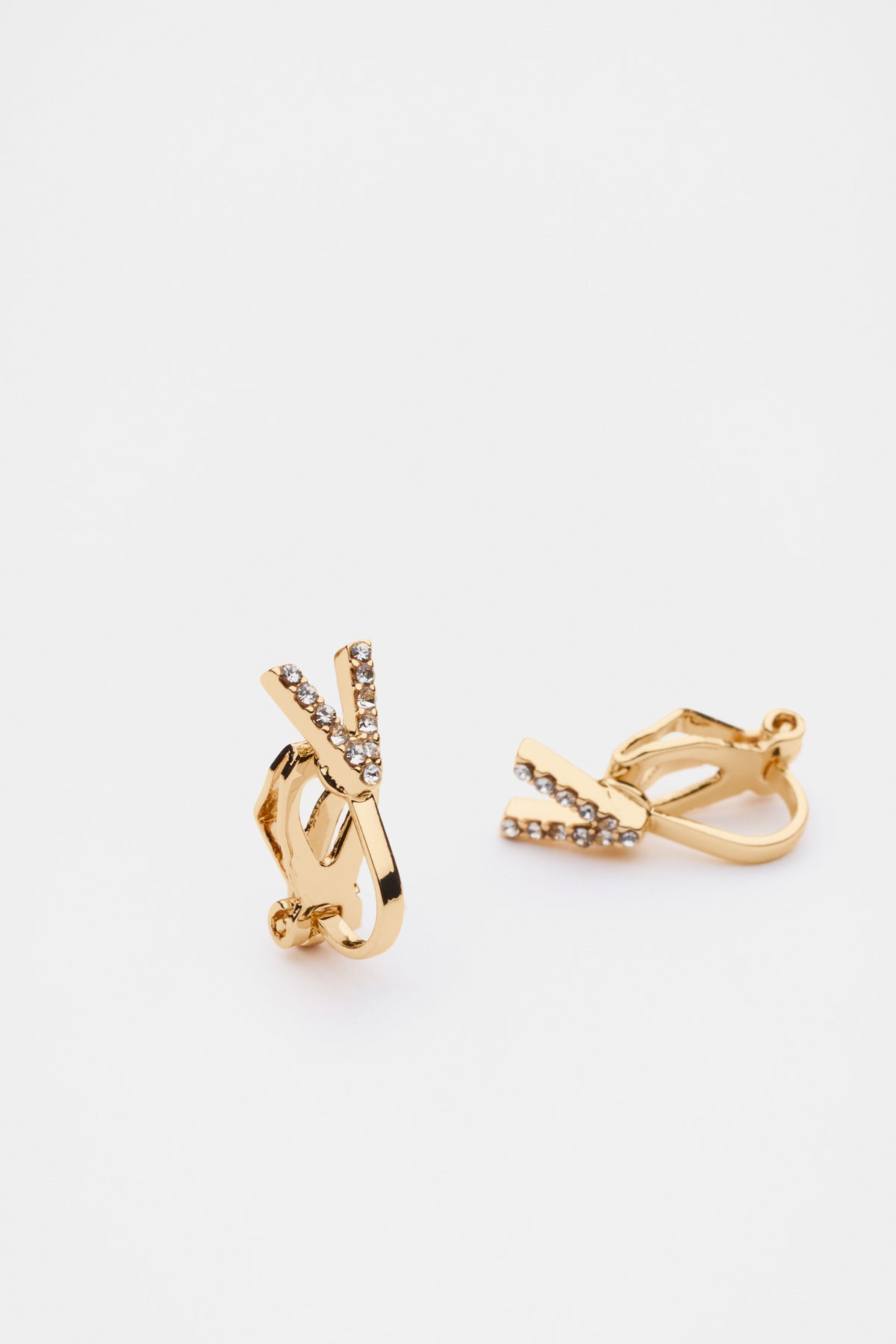 Initial Clip On Earings
