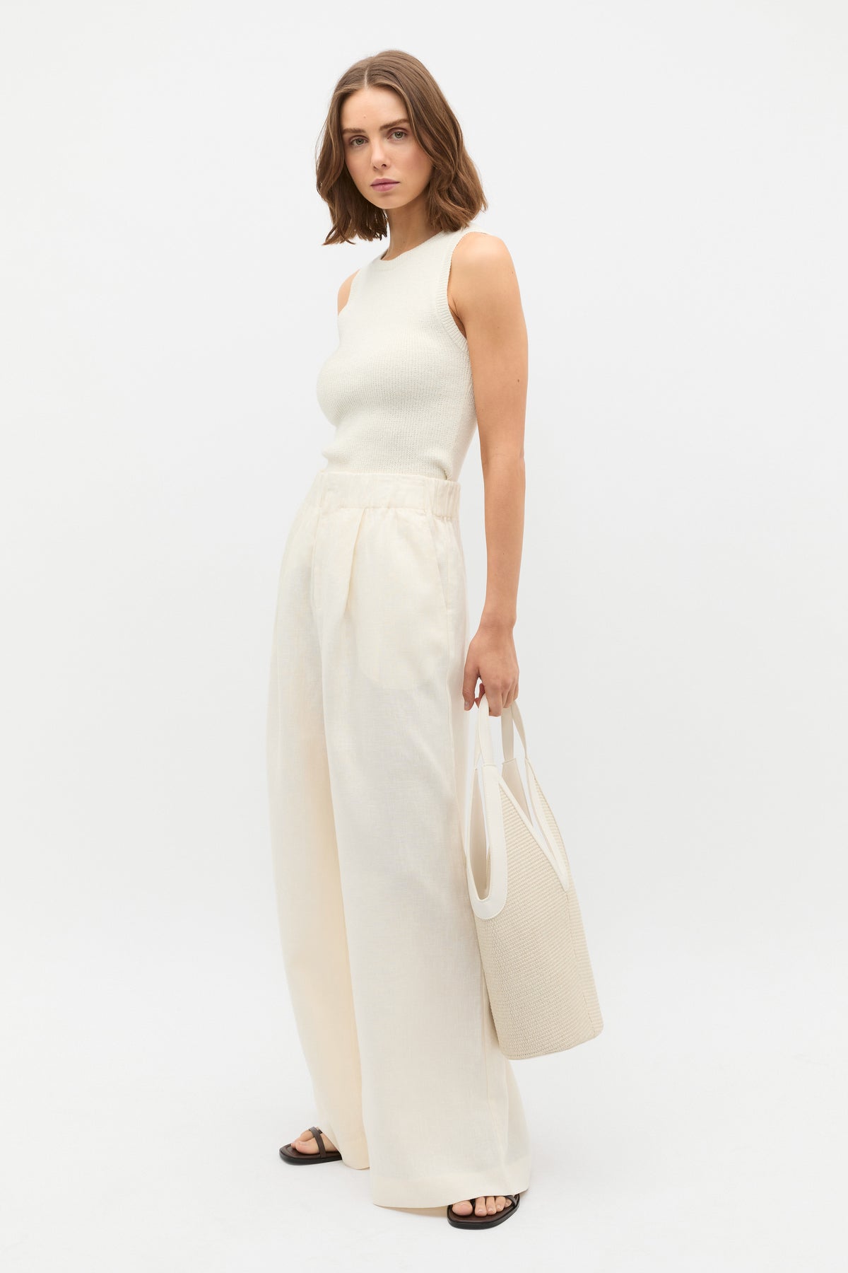 Textured Cotton Knit Top