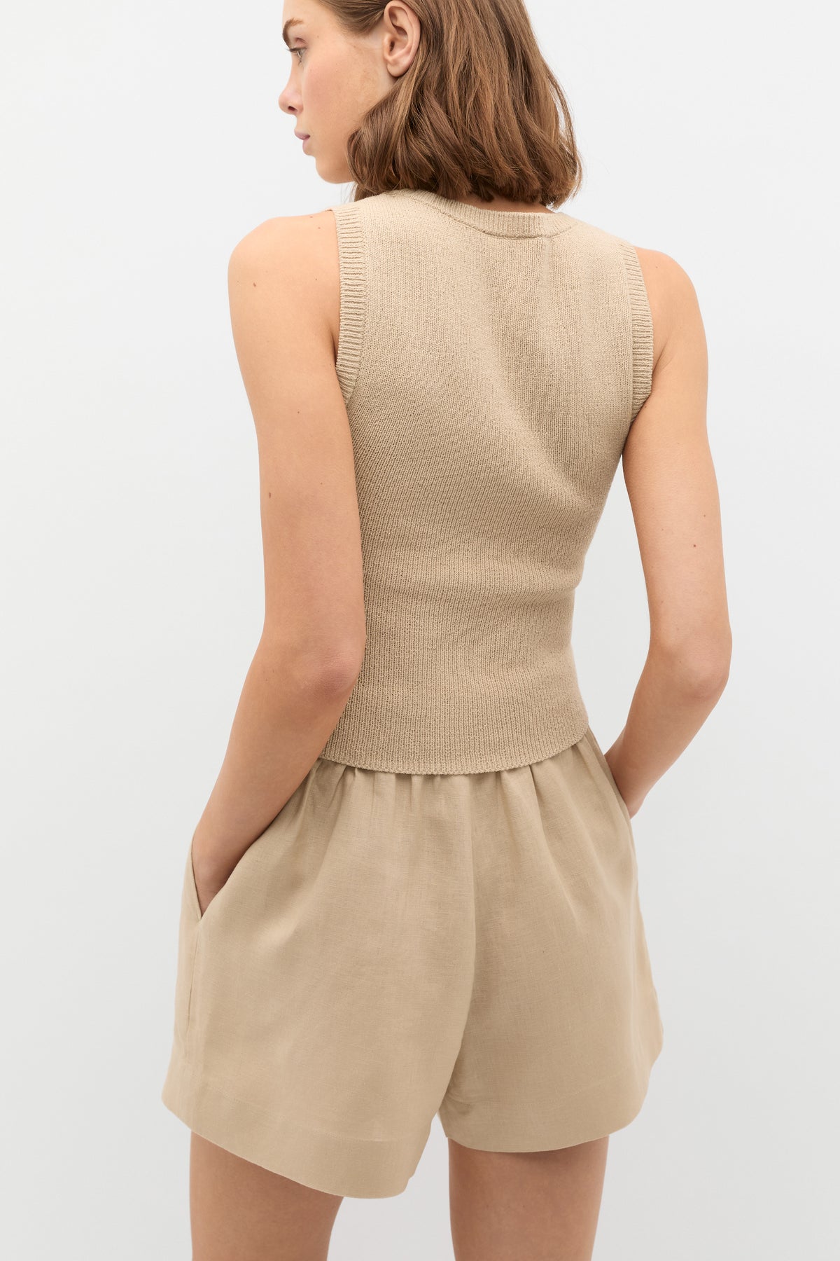Textured Cotton Knit Top