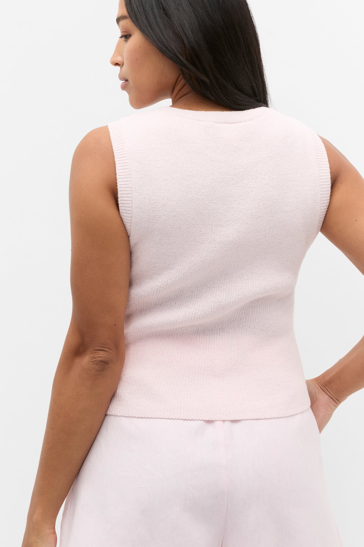 Textured Cotton Knit Top