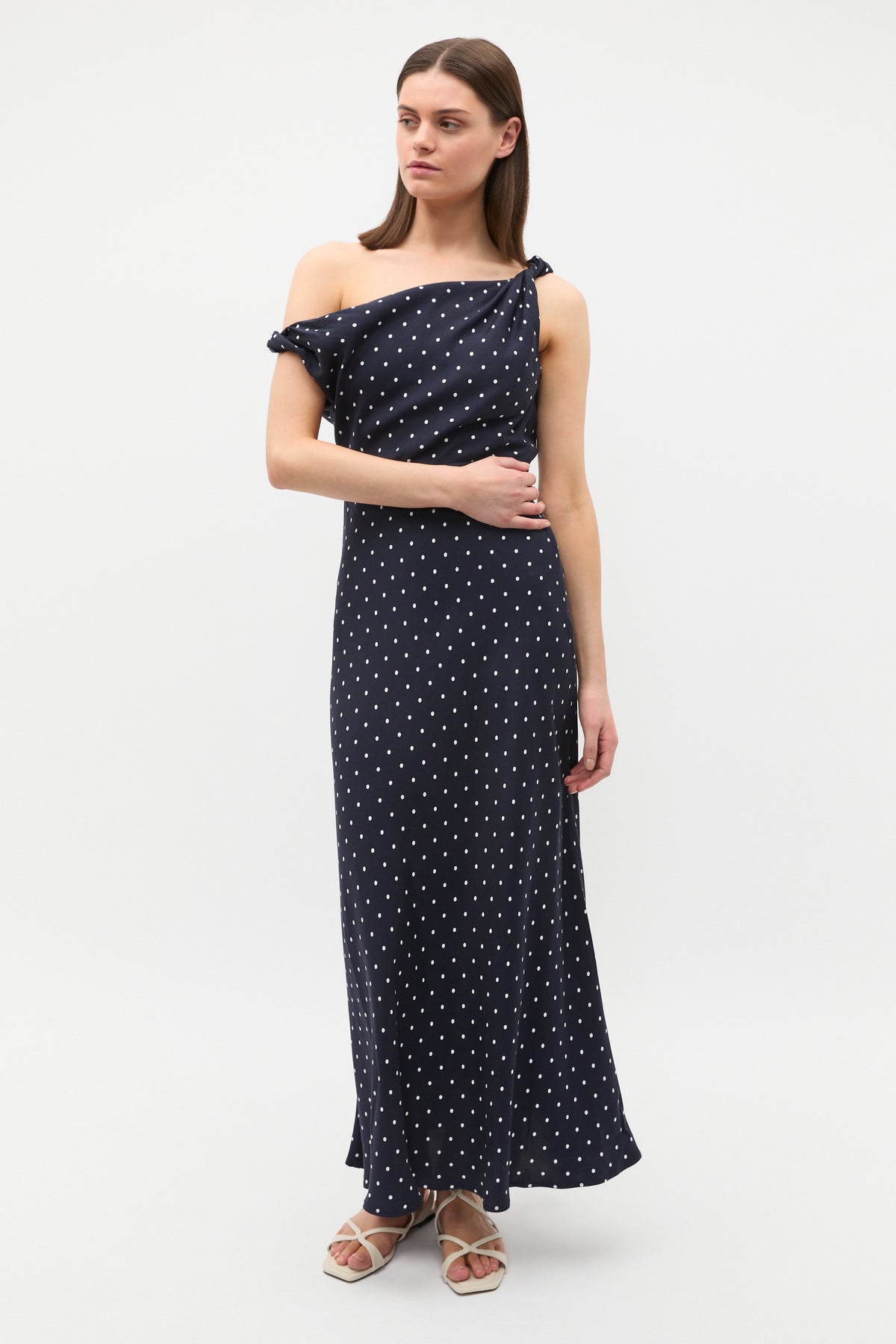 Spot Midi Dress