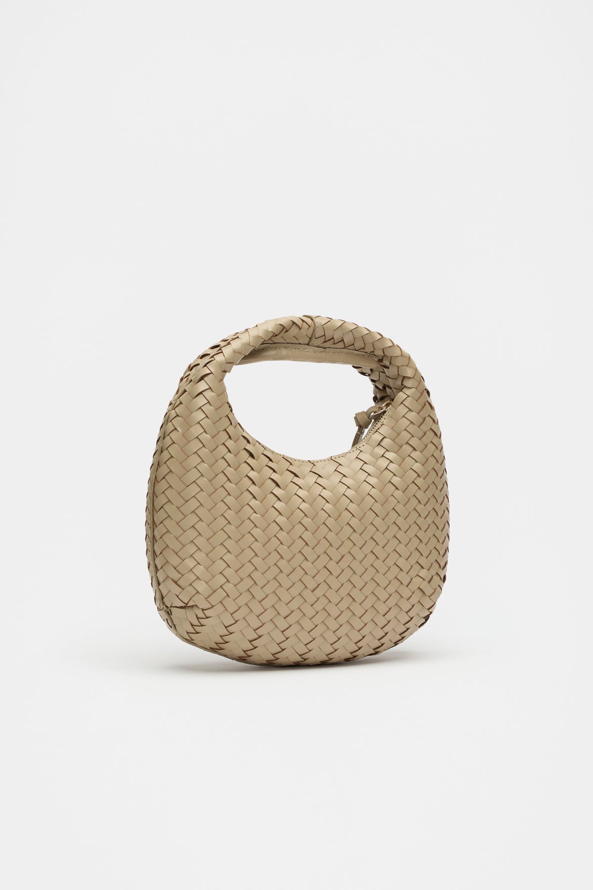 Leather Woven Handbag