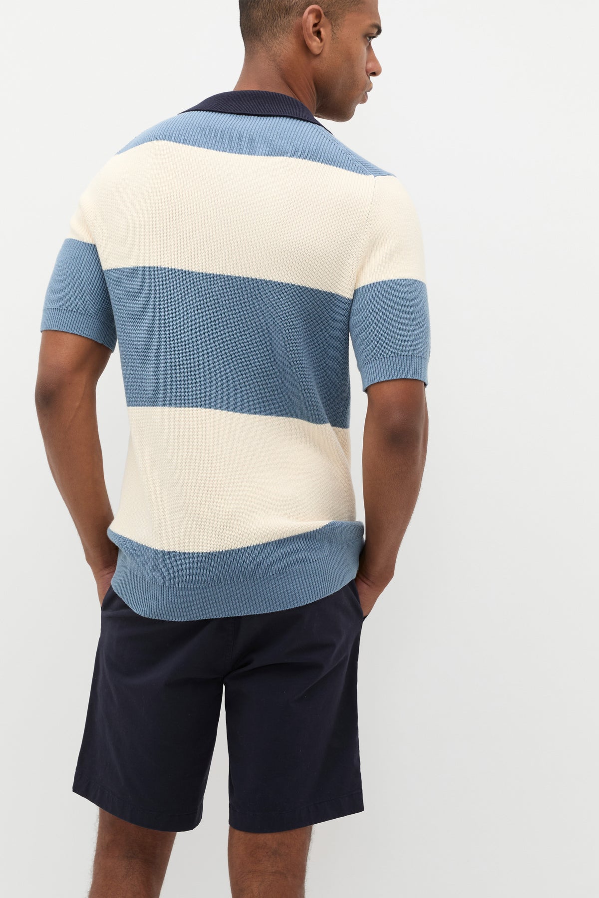 Block Stripe Kn Polo