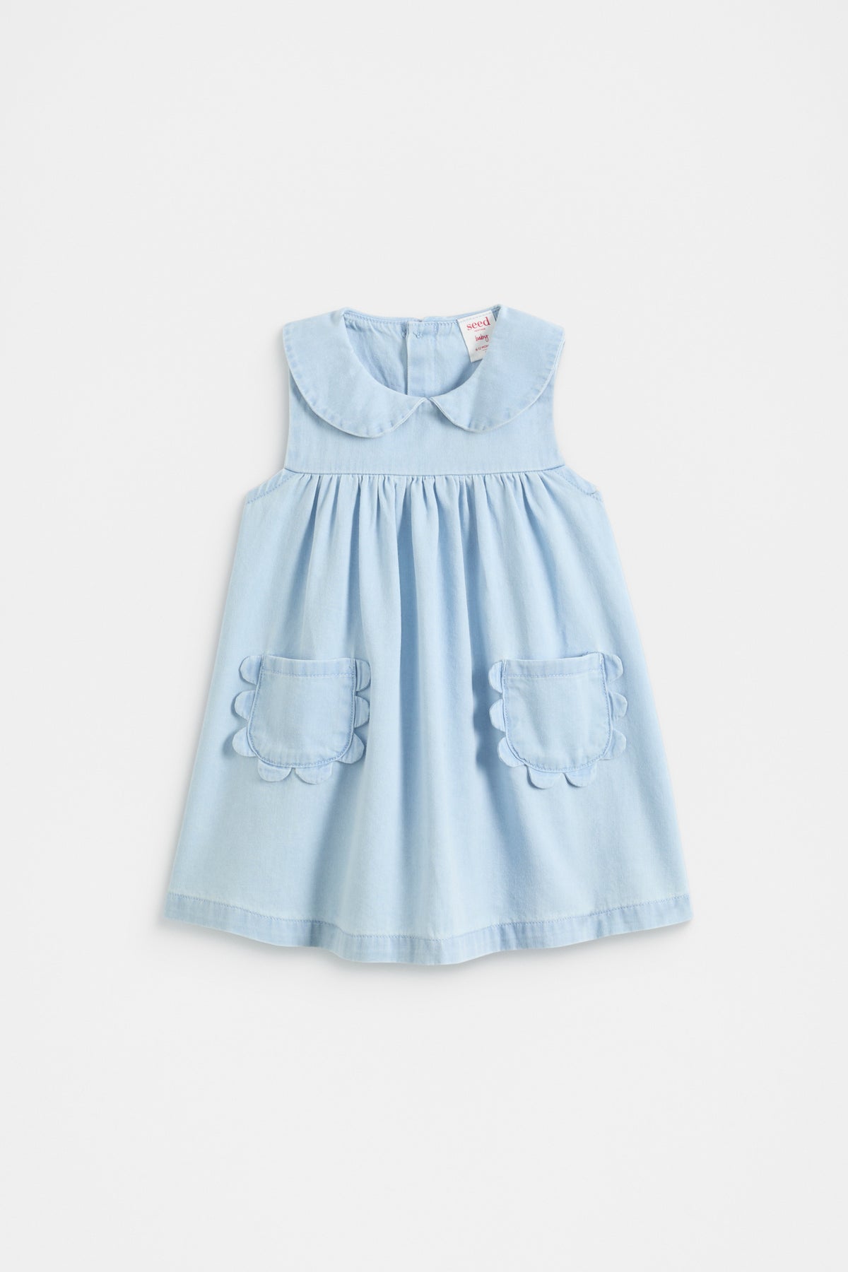 Scallop Pocket Dress
