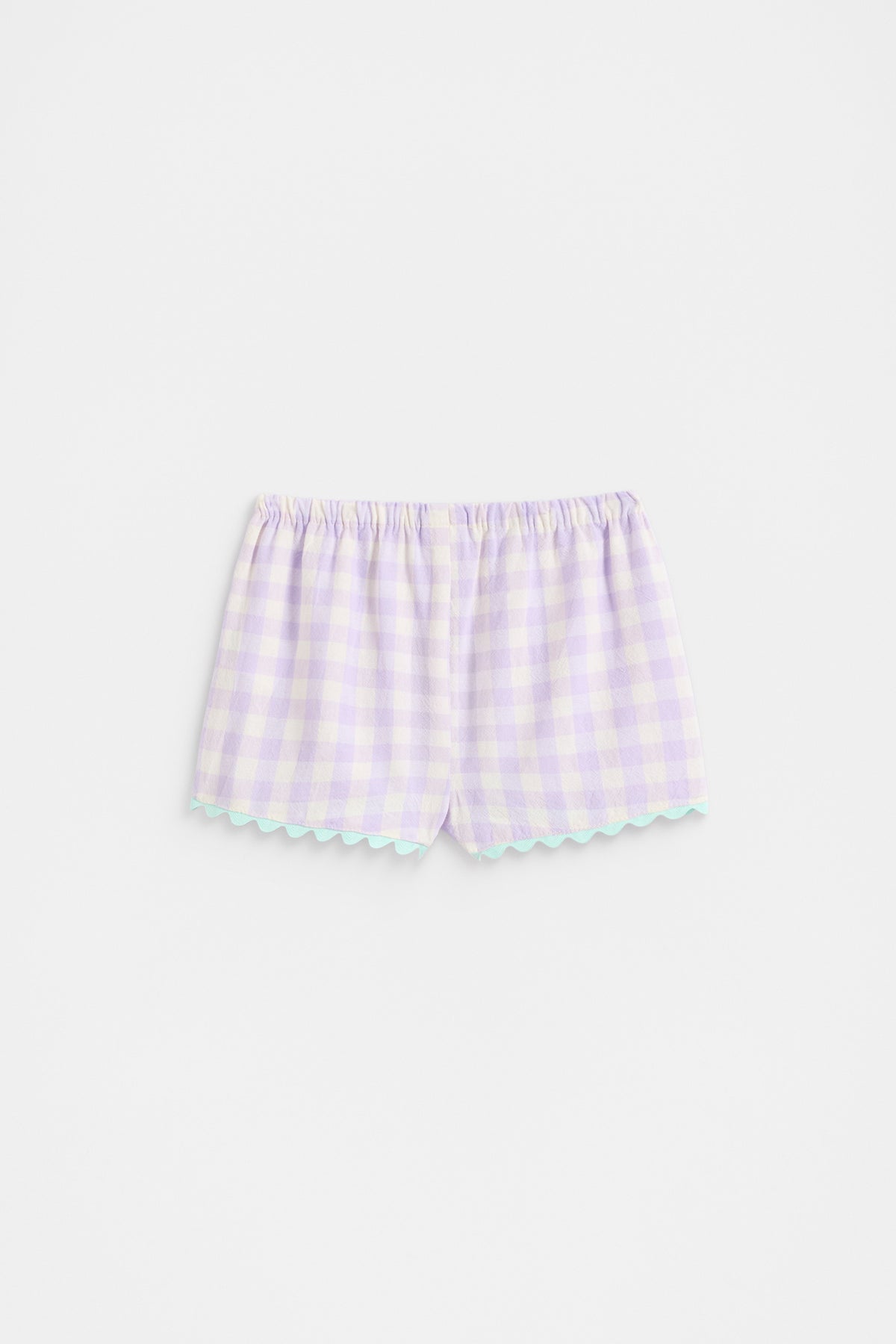 Spliced Gingham Short