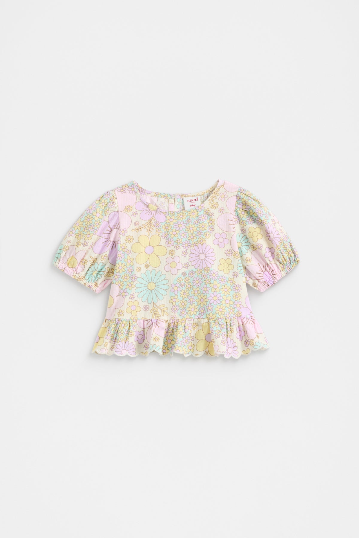 Floral Button Top